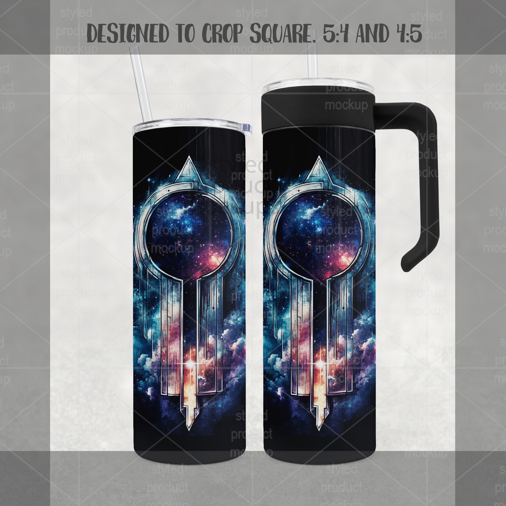 20oz Handle Tumbler Mockup