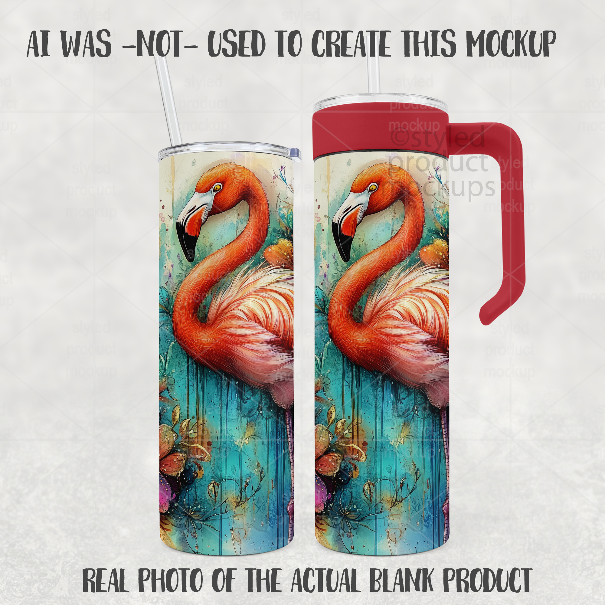 20oz Handle Tumbler Mockup
