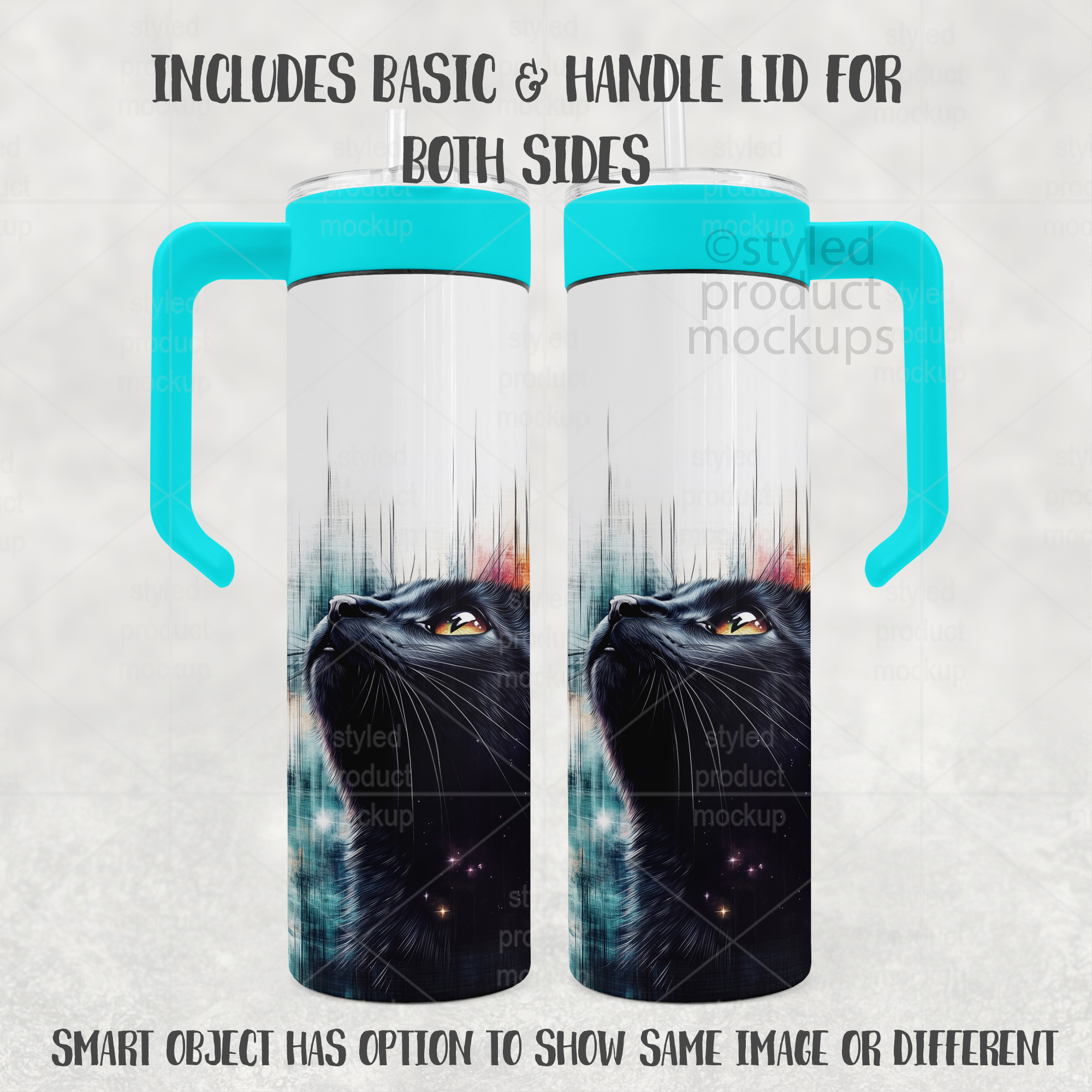 20oz Handle Tumbler Mockup