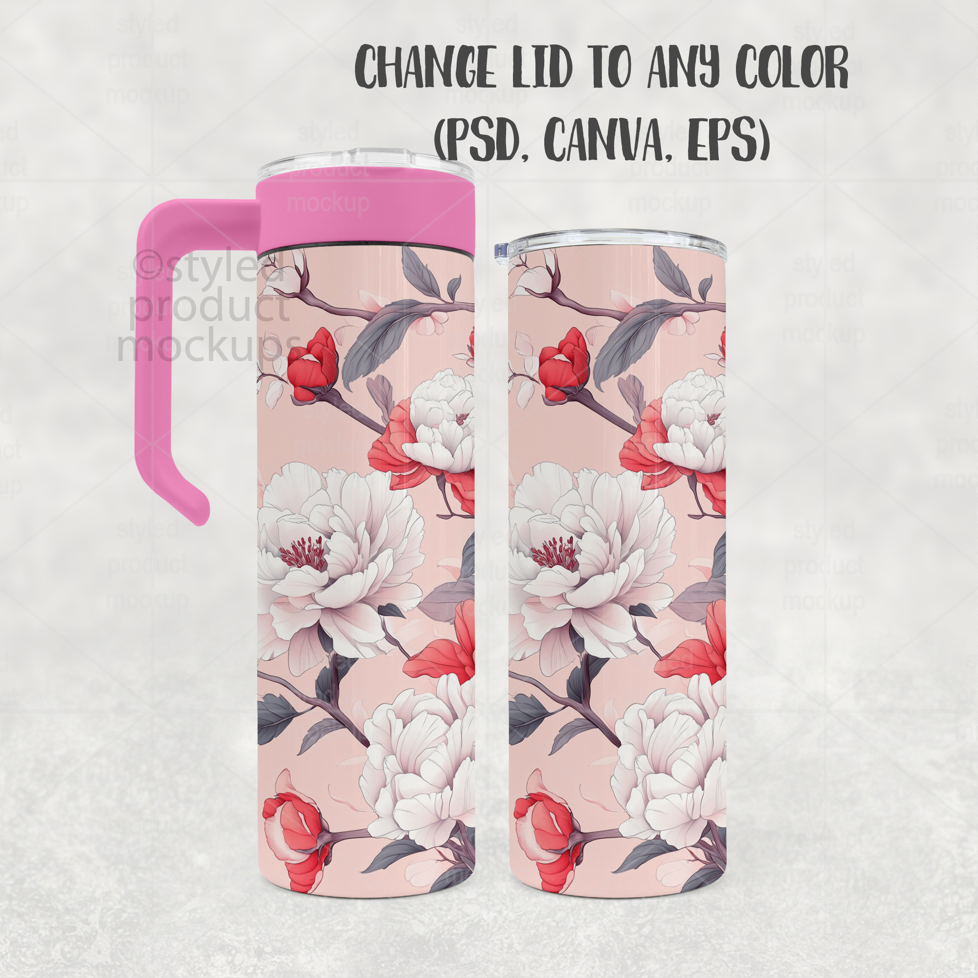 20oz Handle Tumbler Mockup
