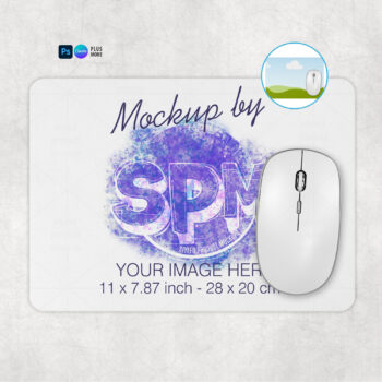 28x20 cm Mousepad Mockup