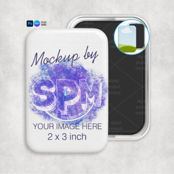2x3 Button Magnet Mockup Vertical