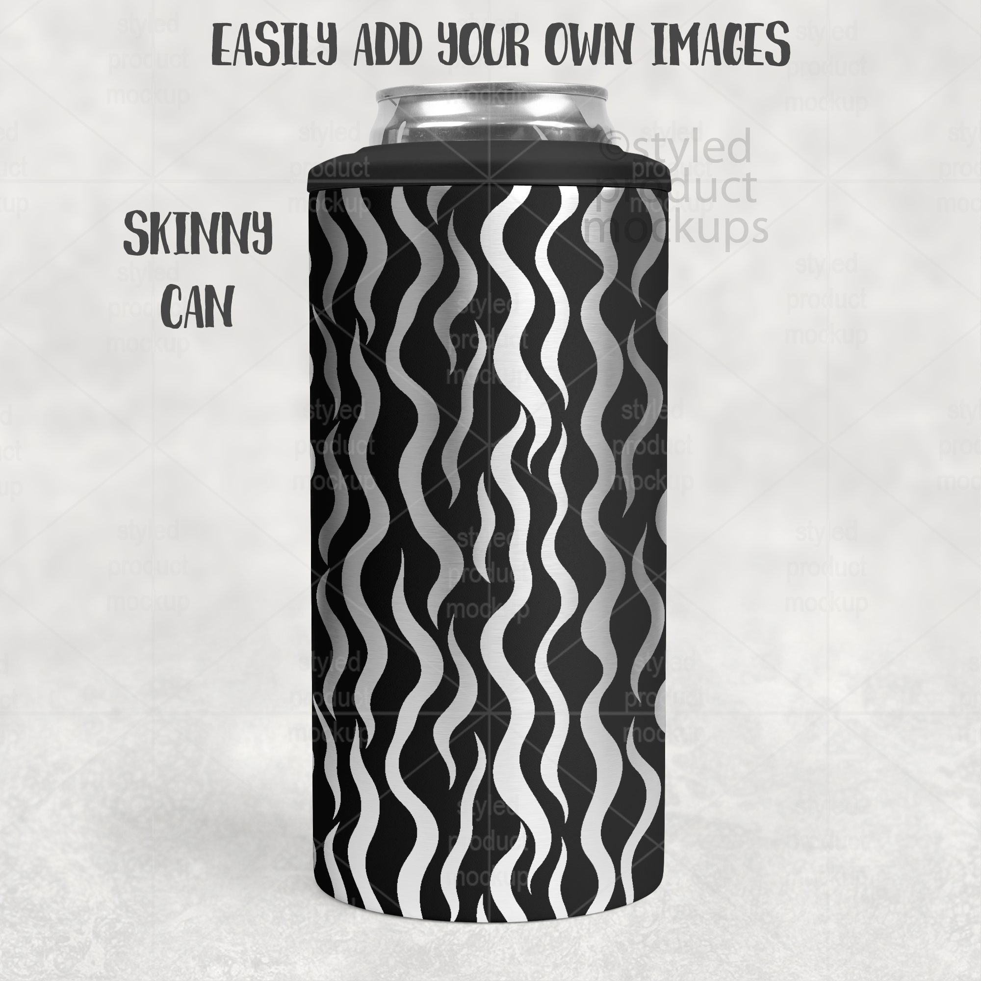 Powder Coated 4-in-1 Can Cooler Mockup