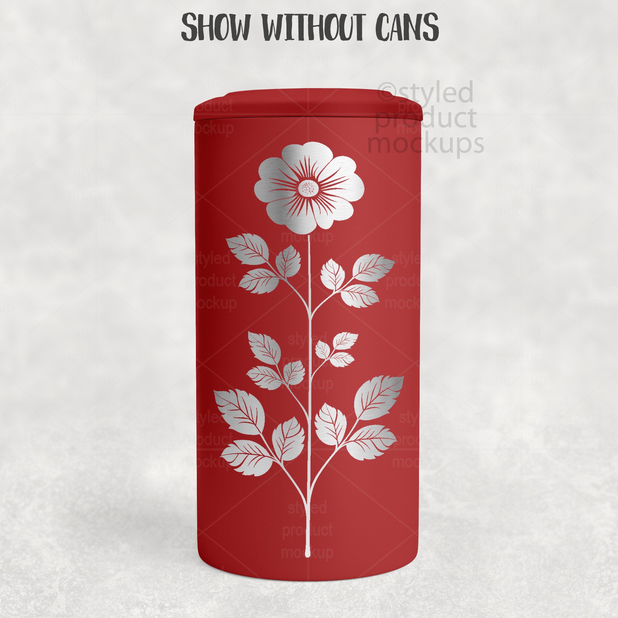 Powder Coated 4-in-1 Can Cooler Mockup