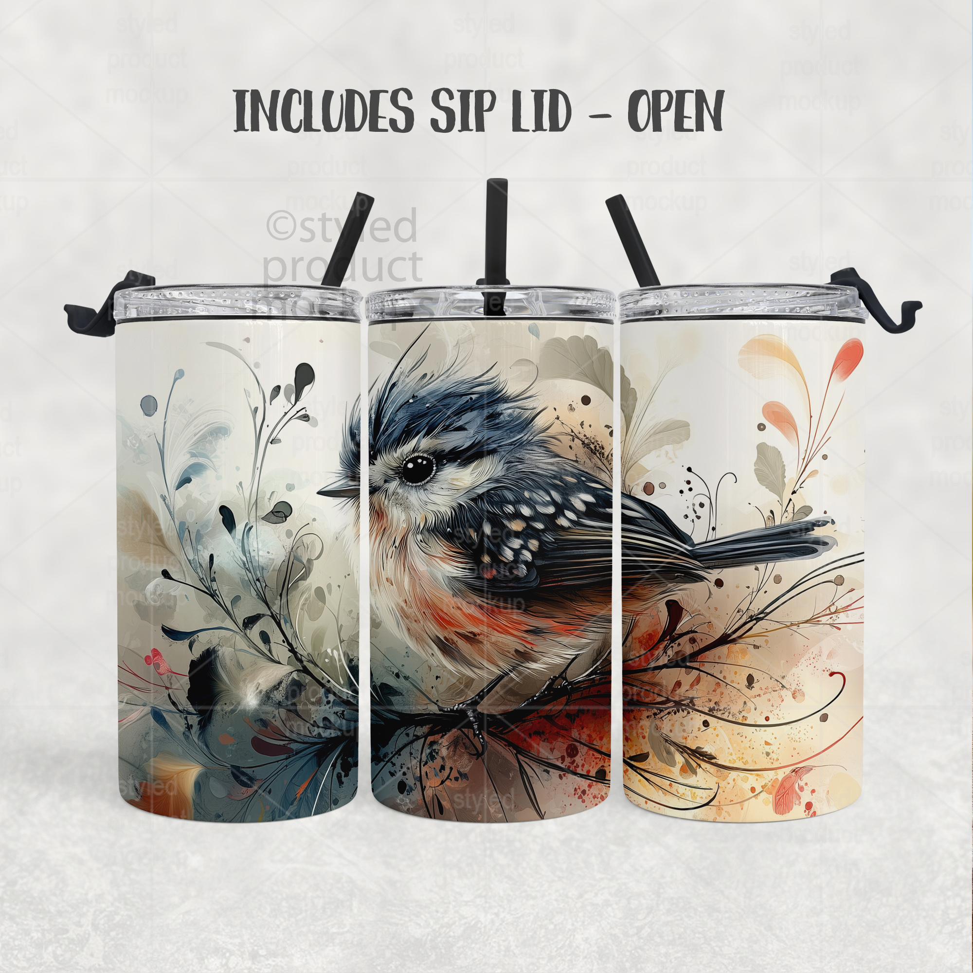 4-in-1 Can Cooler Mockup Full Wrap
