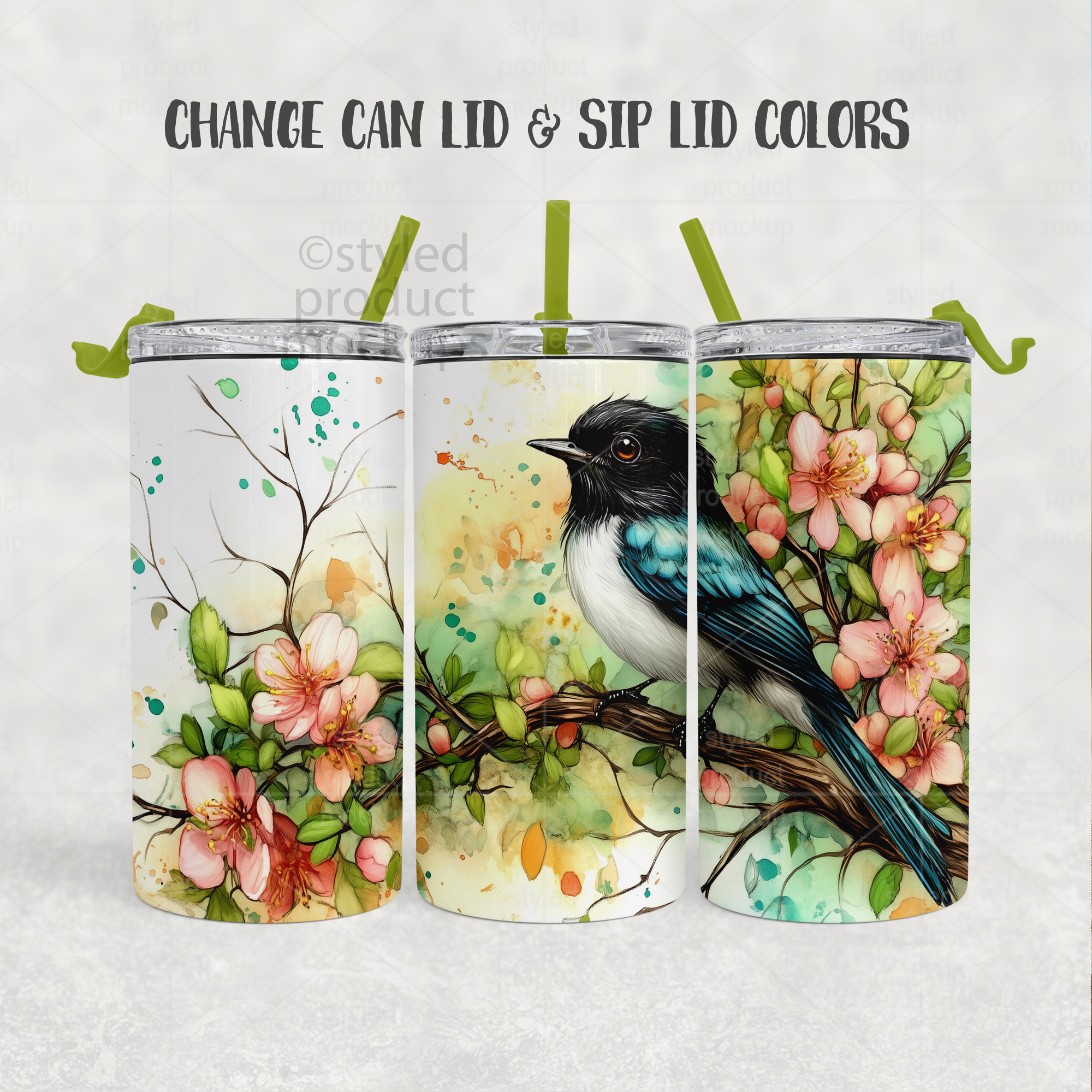 4-in-1 Can Cooler Mockup Full Wrap