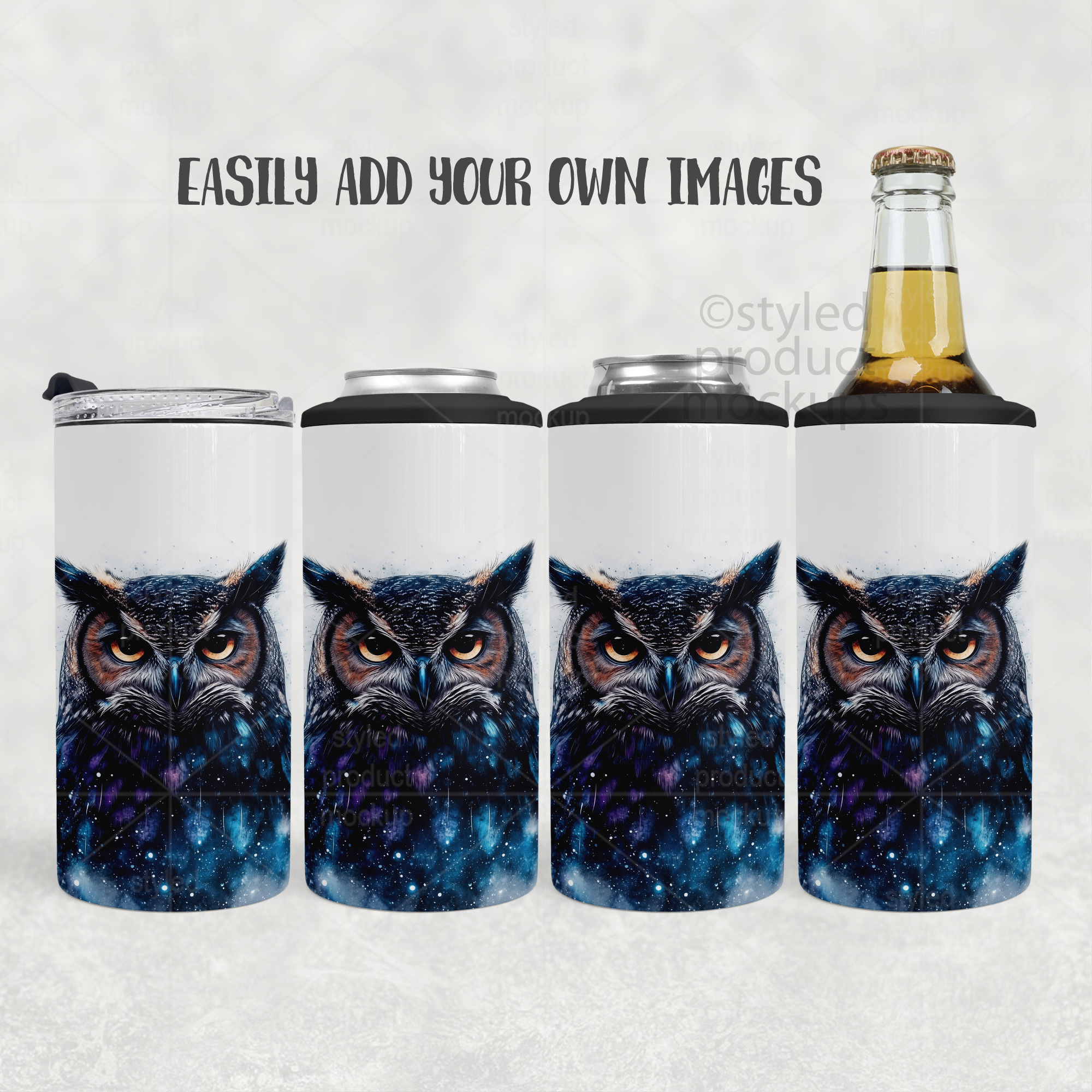 4-in-1 Can Cooler Mockup