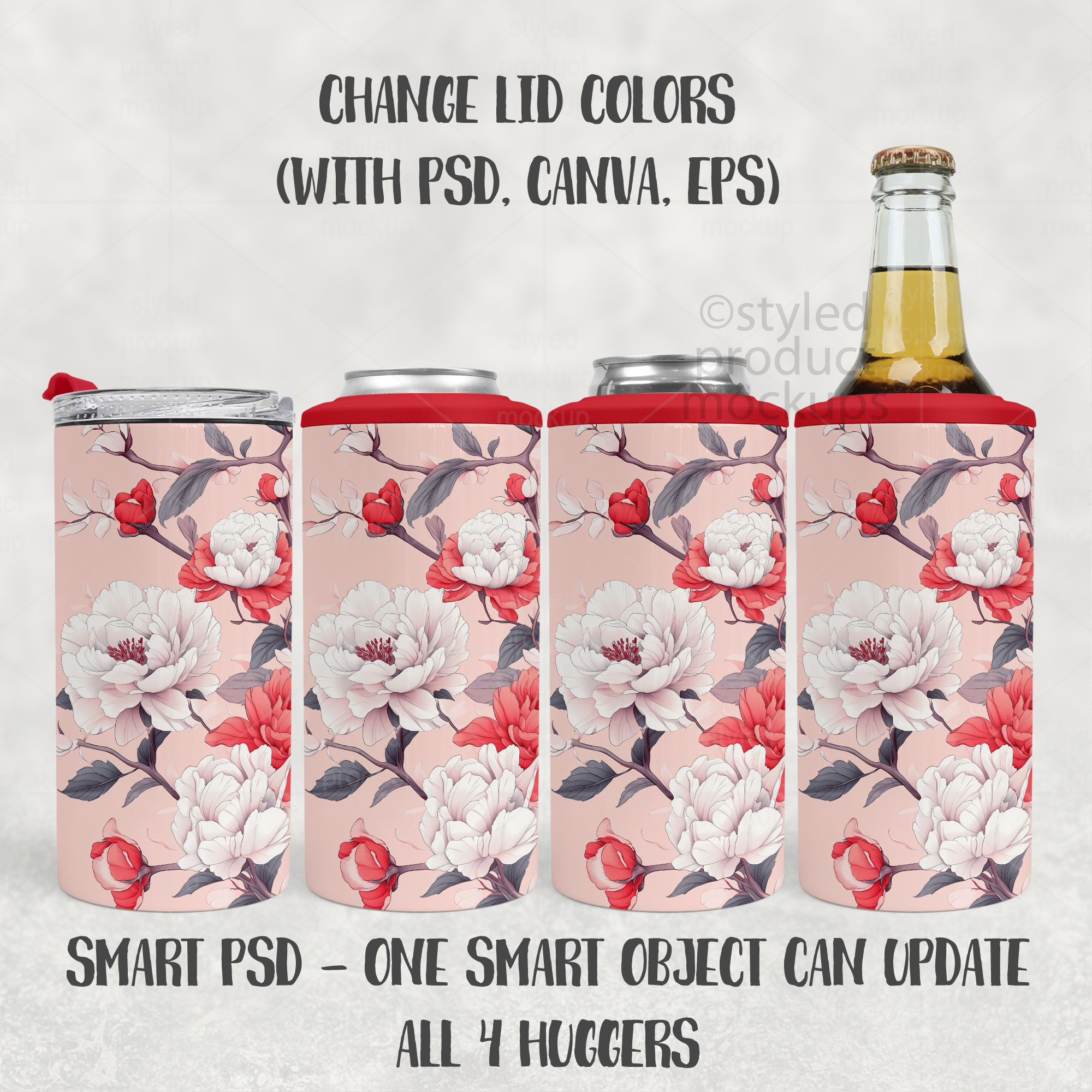 4-in-1 Can Cooler Mockup