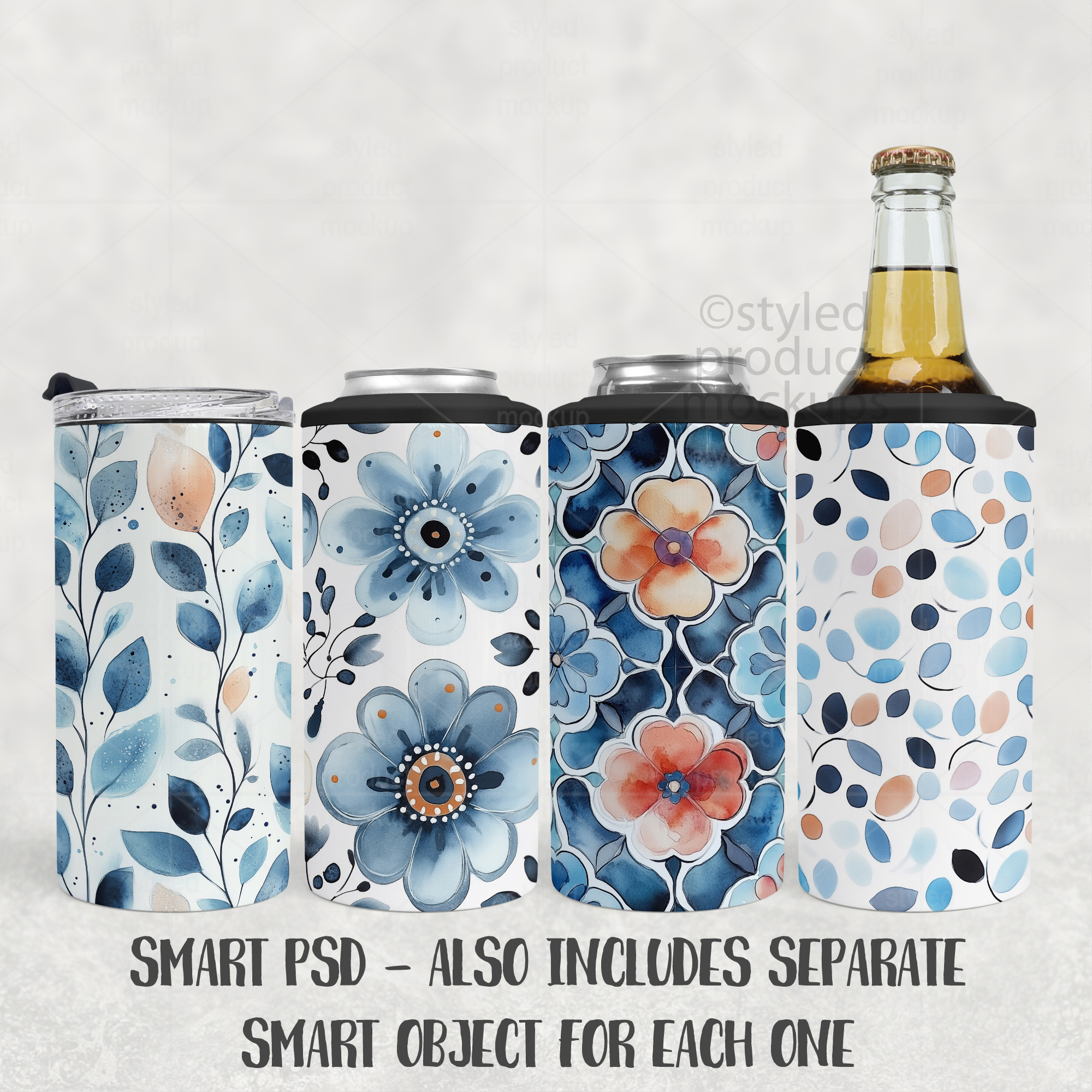 4-in-1 Can Cooler Mockup