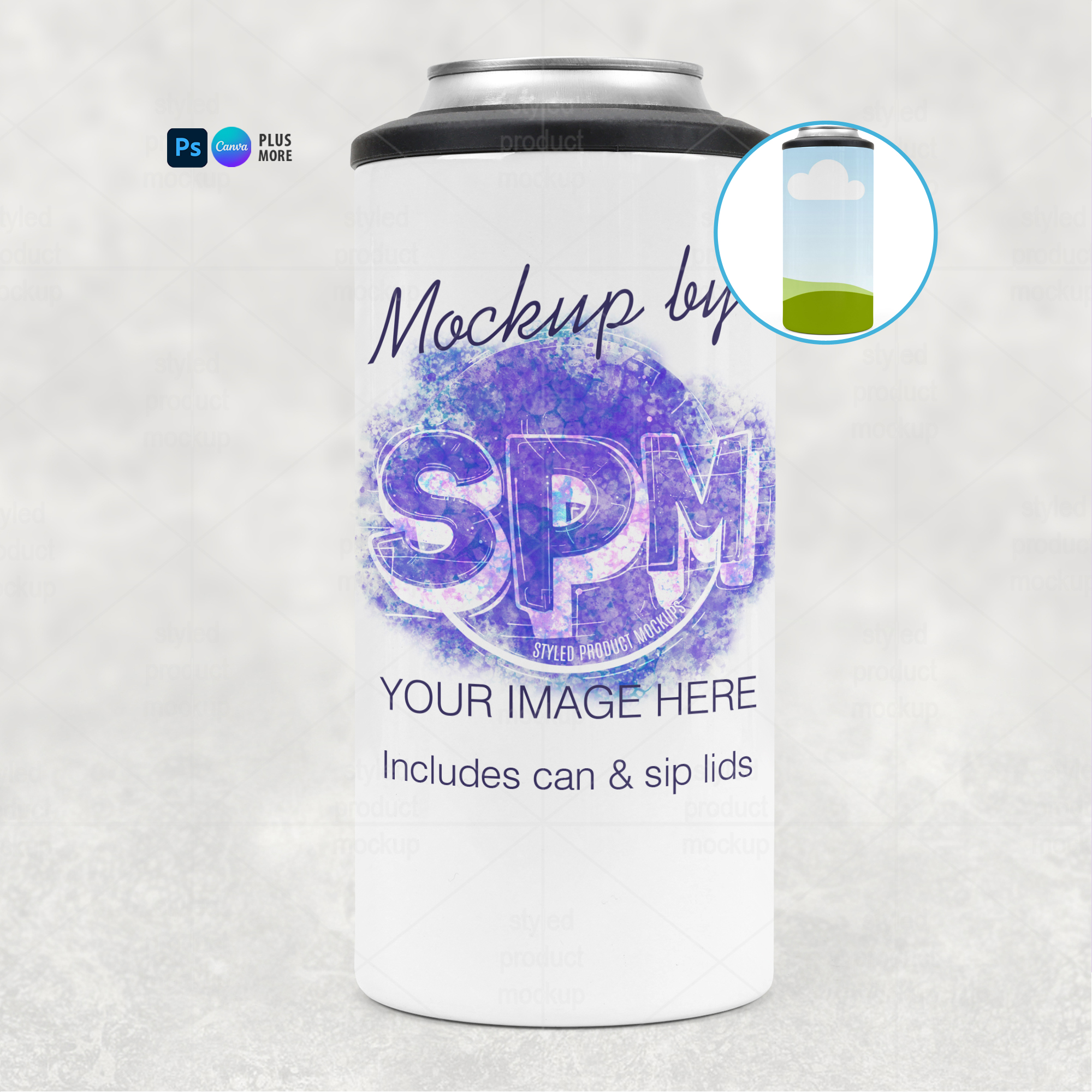 4-in-1 Can Cooler Mockup