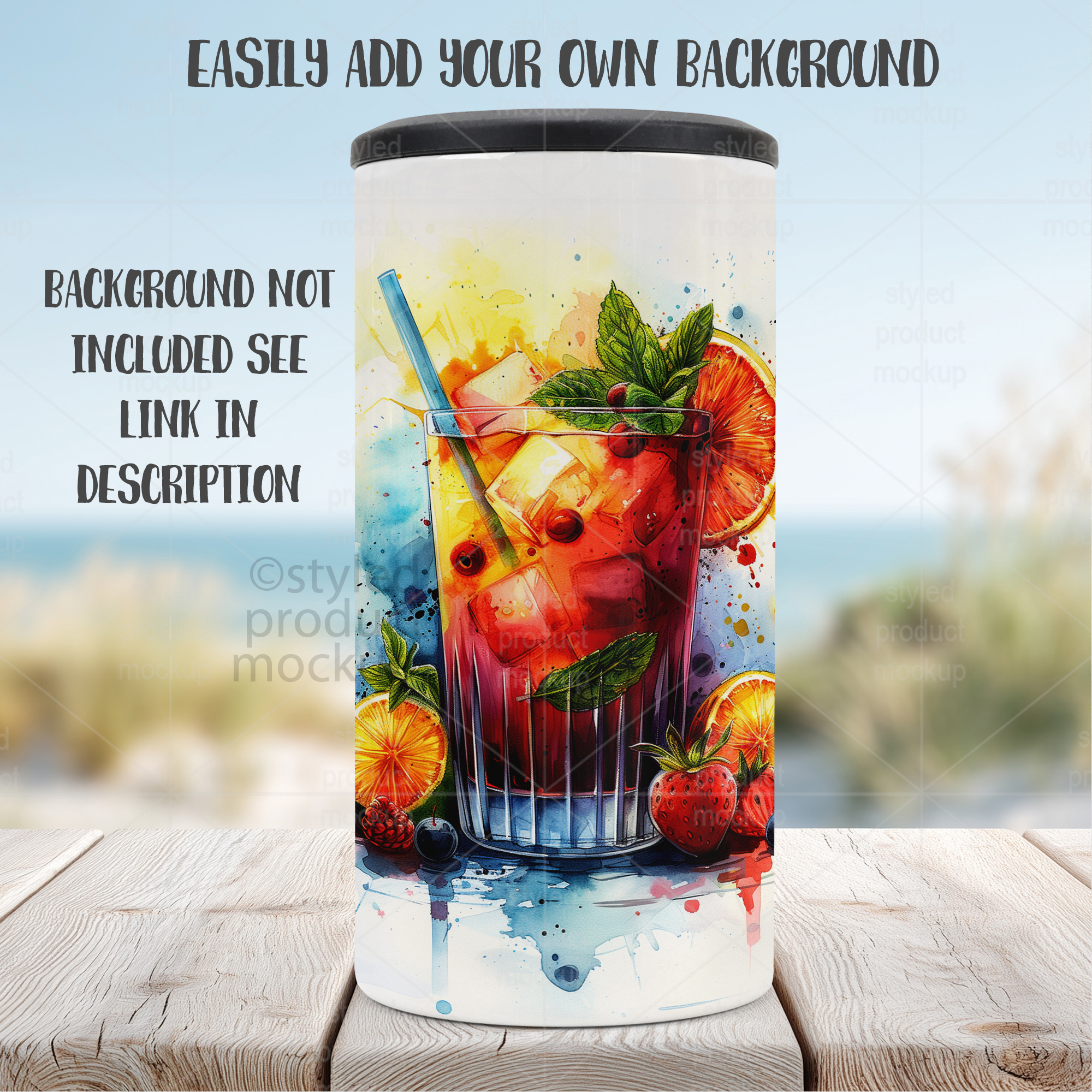 4-in-1 Can Cooler Mockup