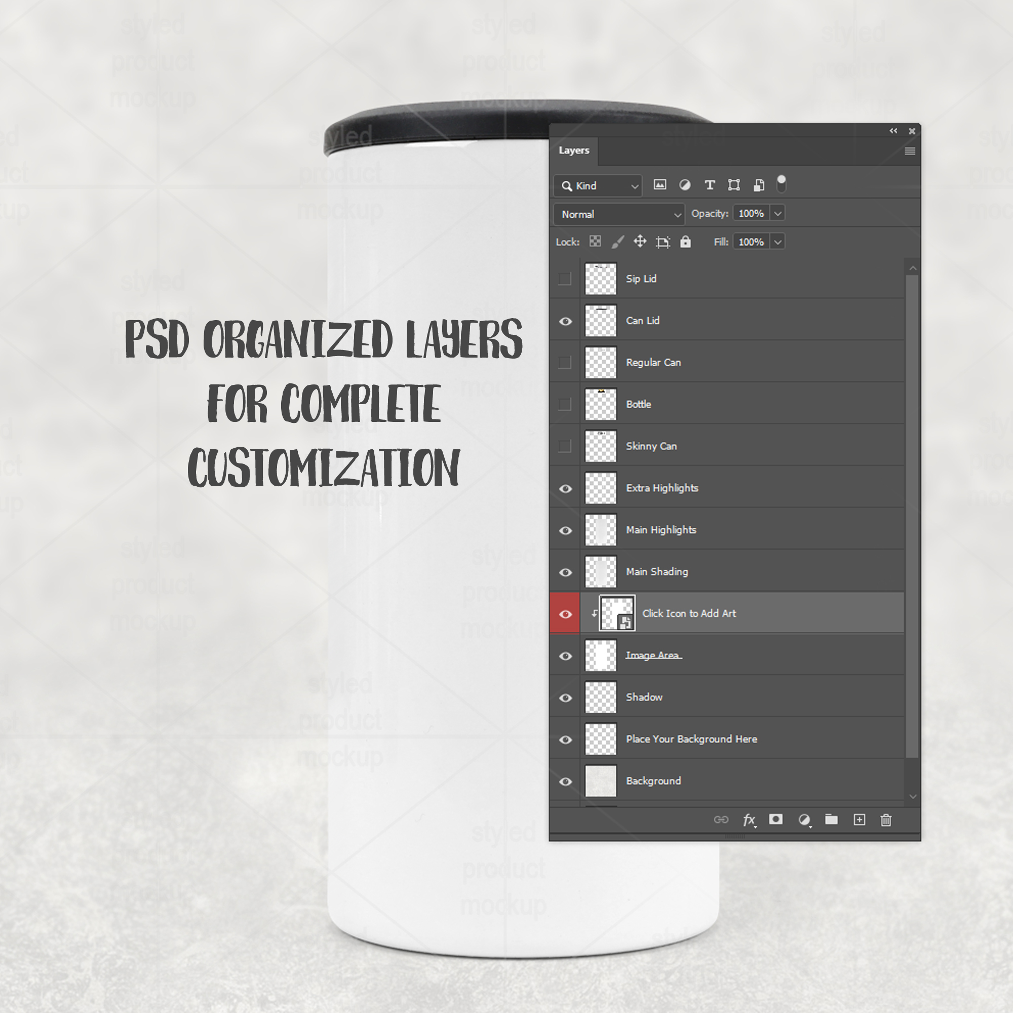 4-in-1 Can Cooler Mockup