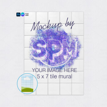 5x7 Tile Mural Mockup