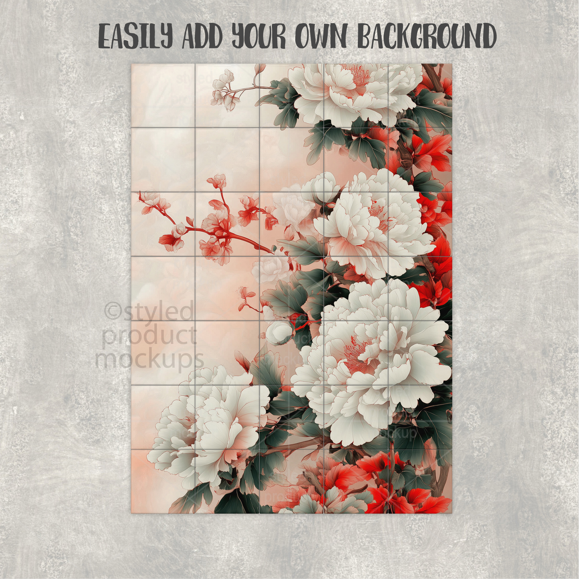 5x7 Tile Mural Mockup