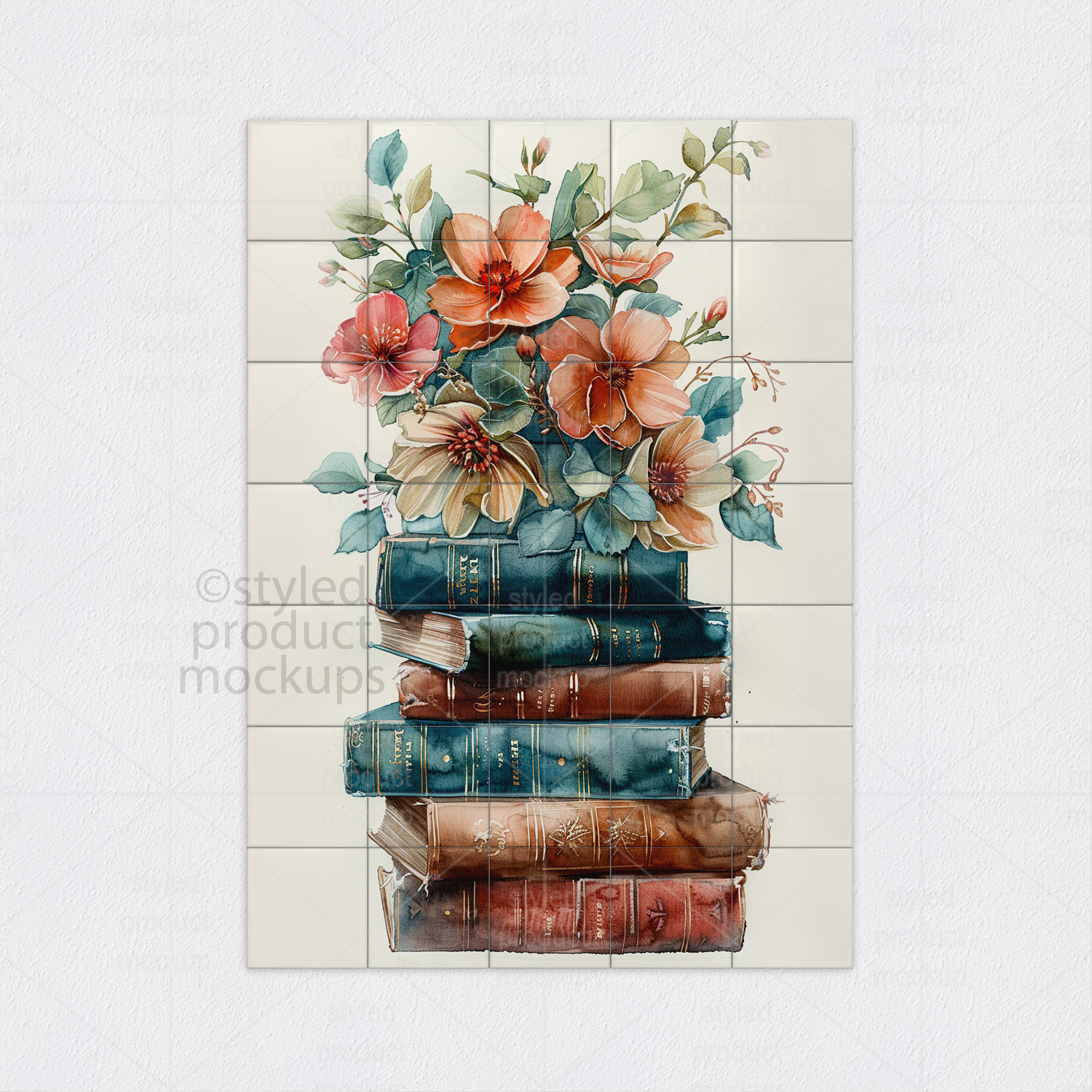 5x7 Tile Mural Mockup