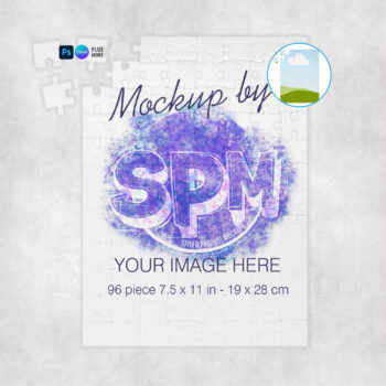 96 Piece Puzzle Mockup