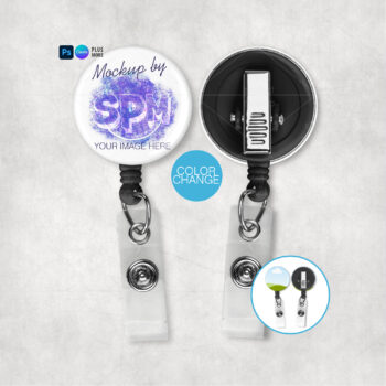 Button Badge Reel Mockup