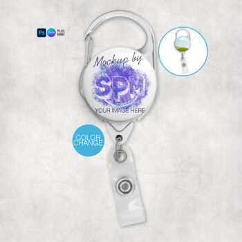 Button Badge Reel Mockup
