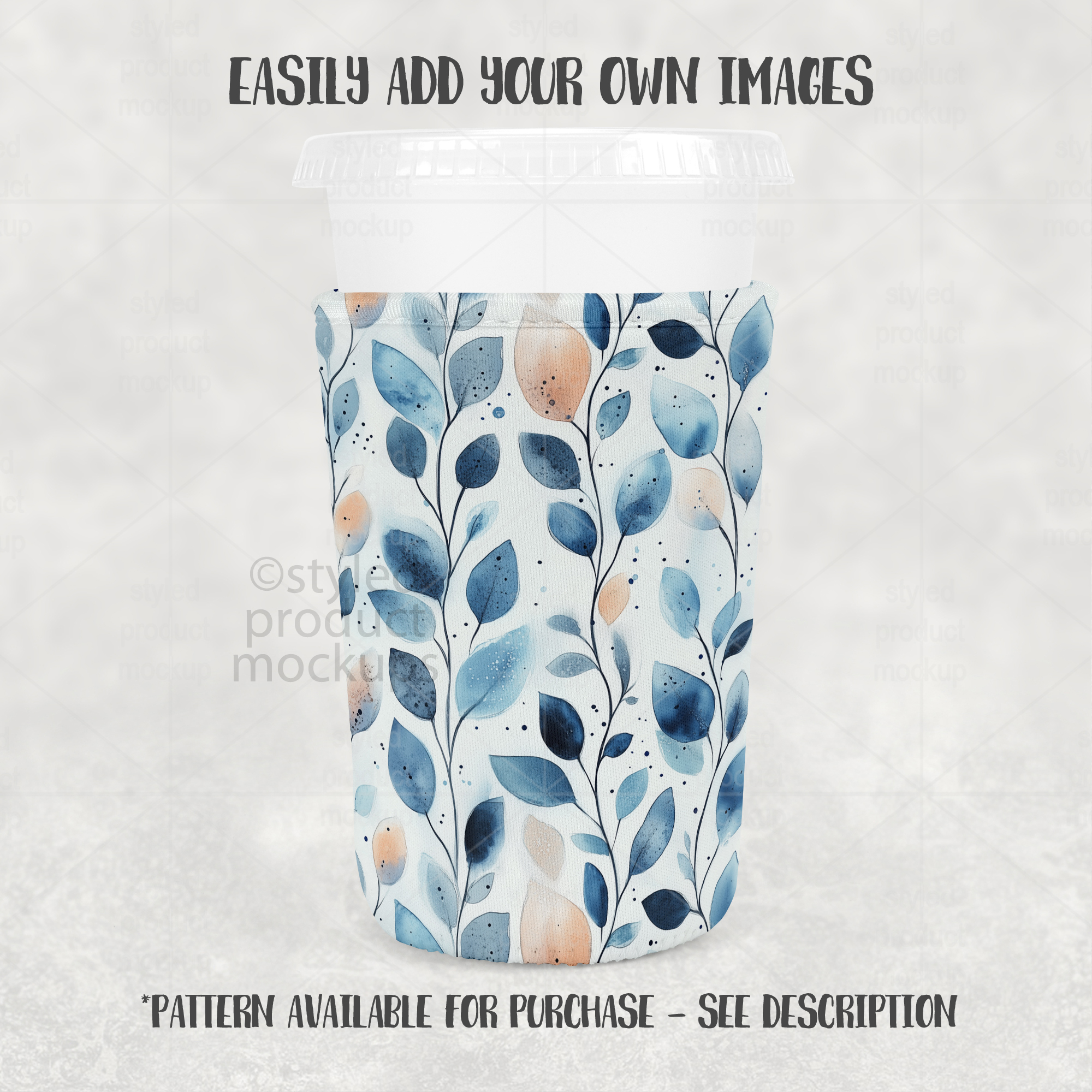 Medium Iced Coffee Sleeve Mockup