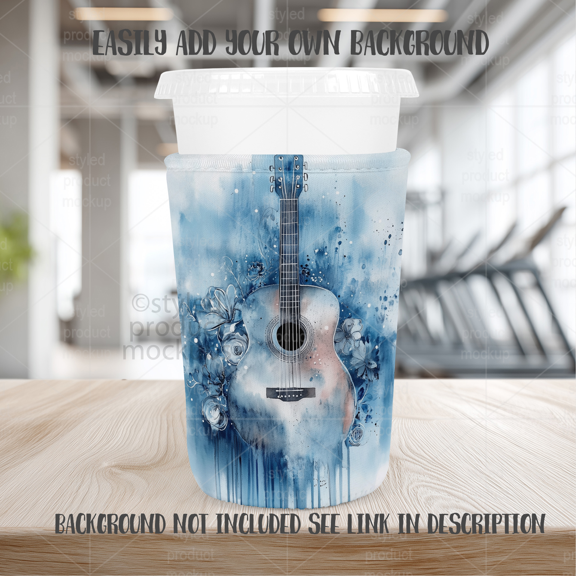 Medium Iced Coffee Sleeve Mockup