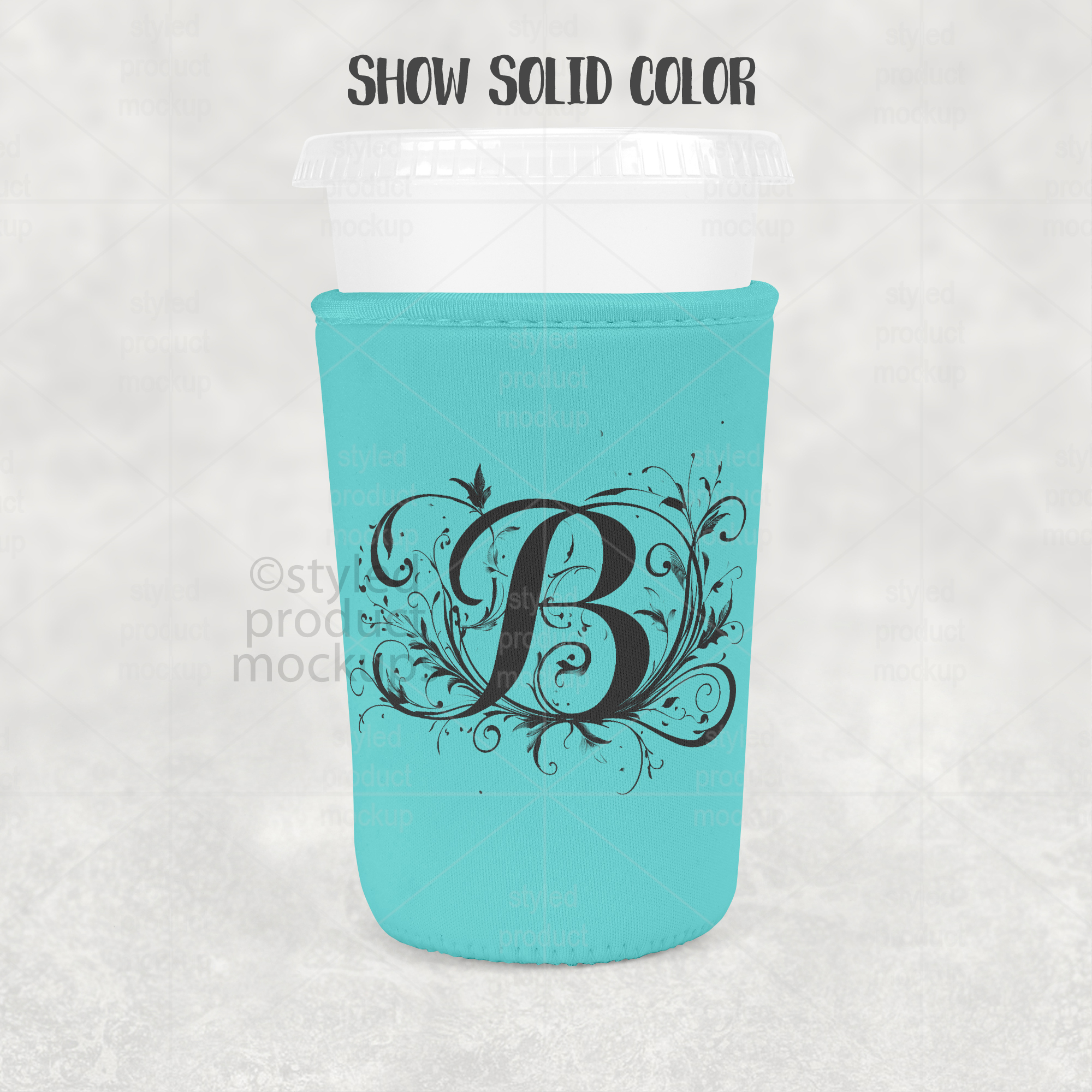 Medium Iced Coffee Sleeve Mockup