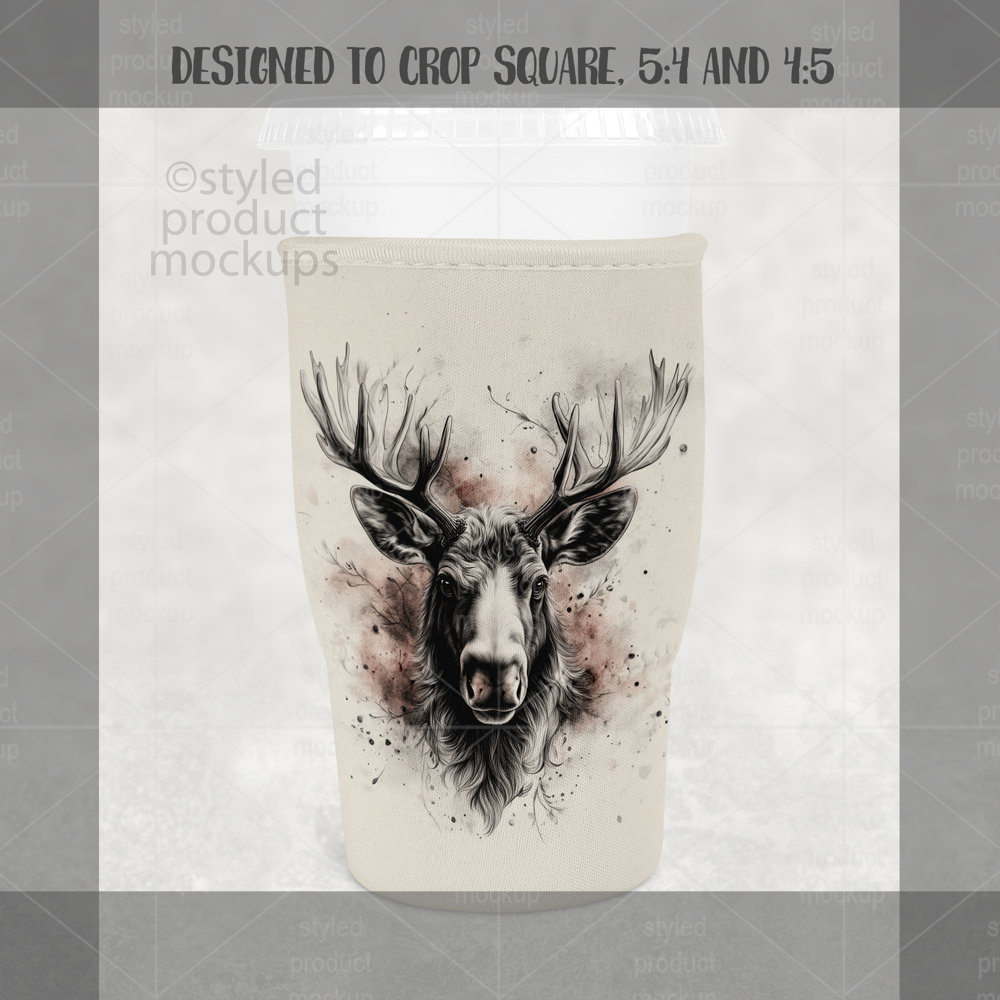 Large Coffee Hugger Mockup