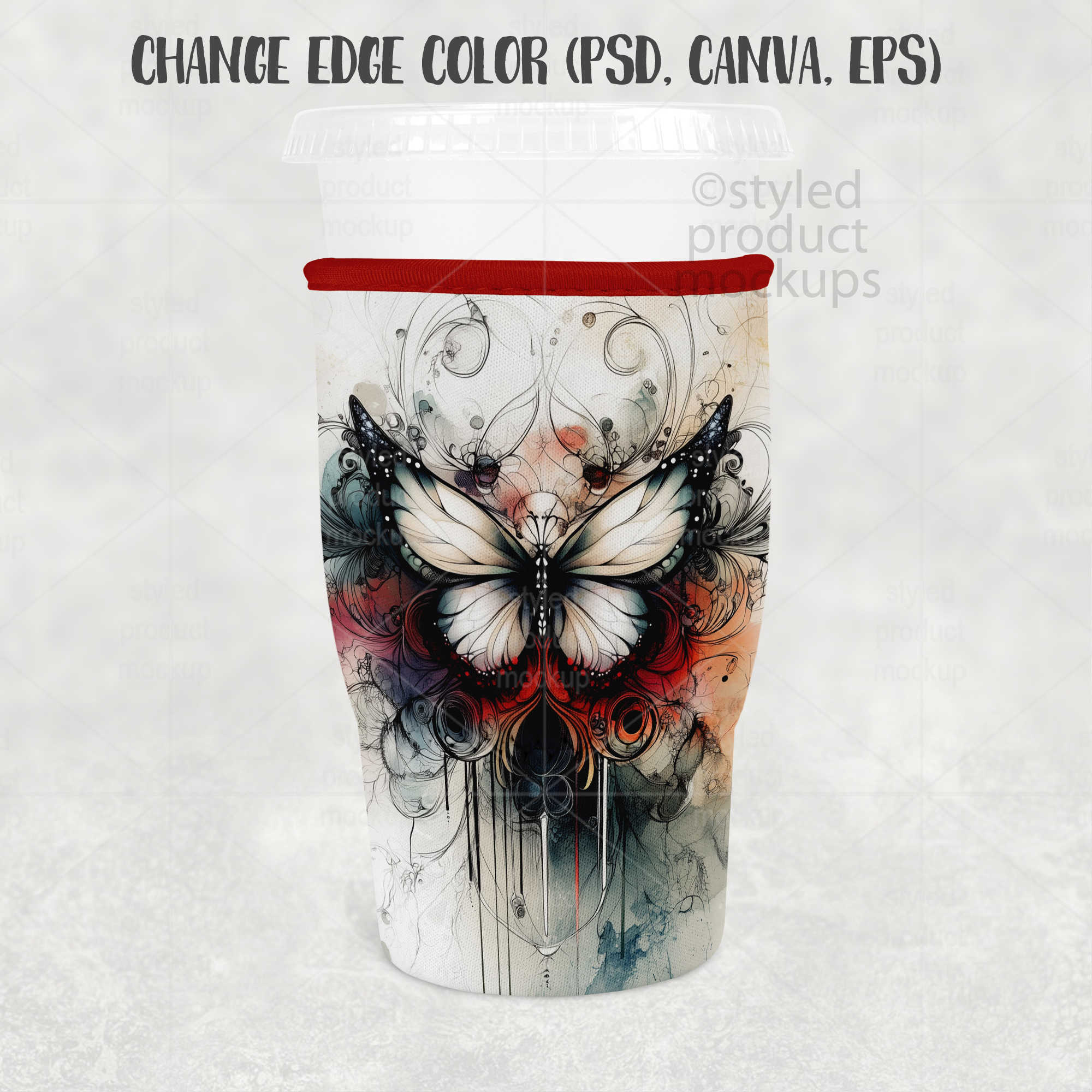 Large Coffee Hugger Mockup