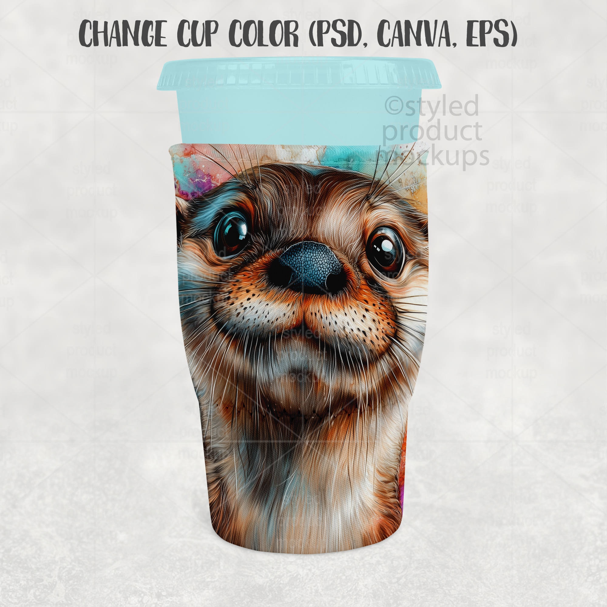 Large Coffee Hugger Mockup