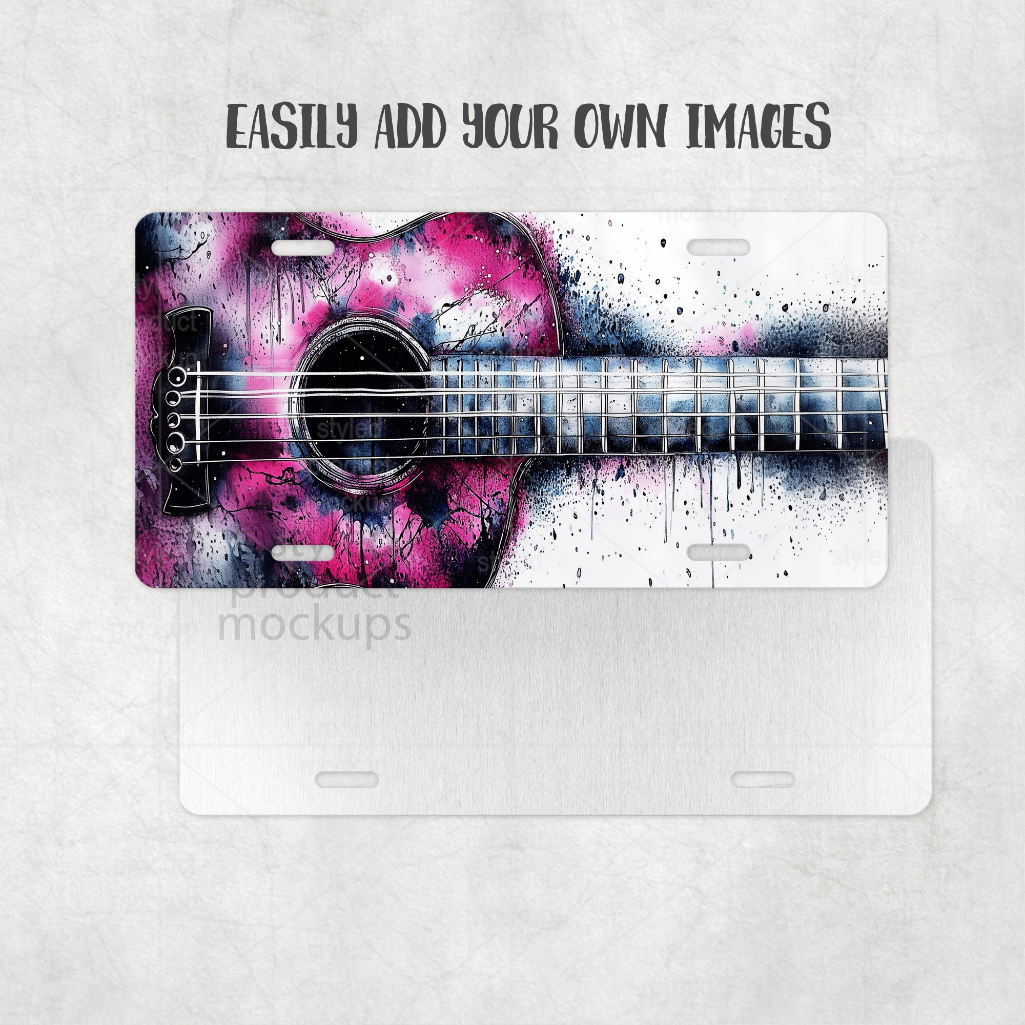 Sublimation License Plate Mockup