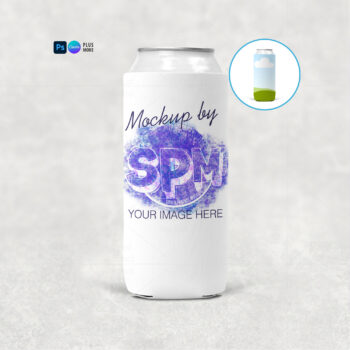 Skinny Can Cooler Mockup