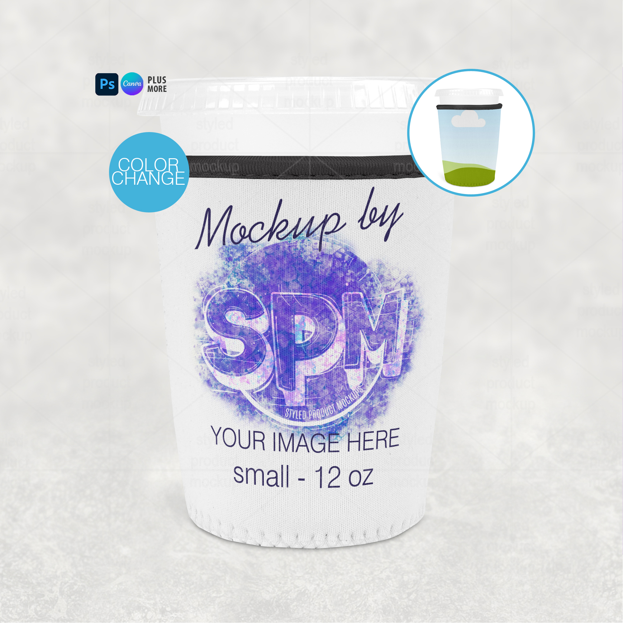 Small Iced Coffee Sleeve Mockup