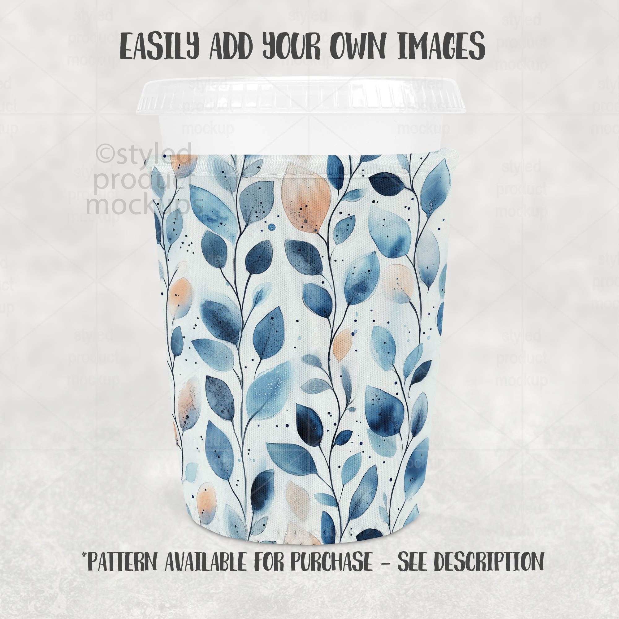 Small Iced Coffee Sleeve Mockup
