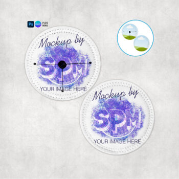 Wine Glass Coaster Mockup