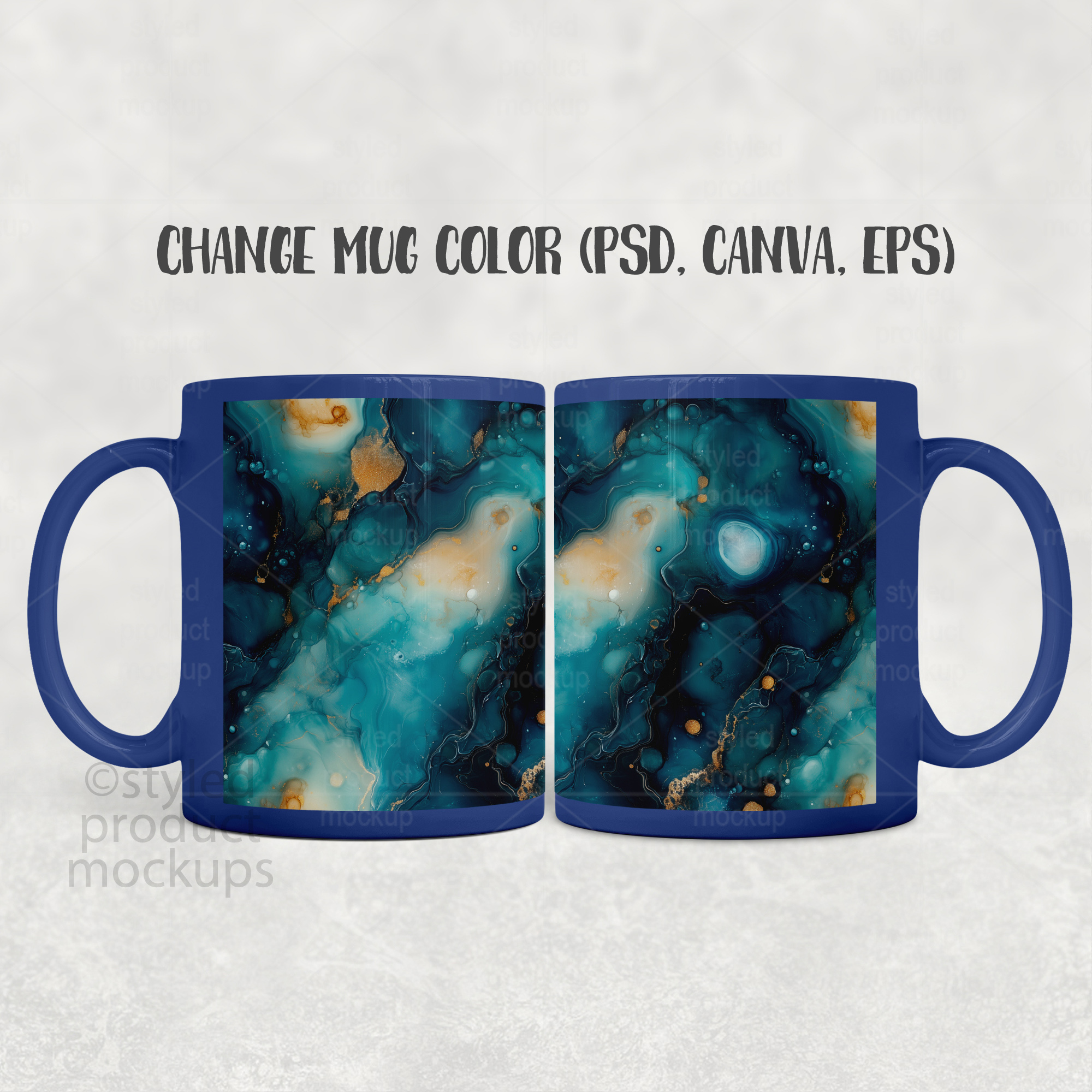 11oz Black Mug Mockup
