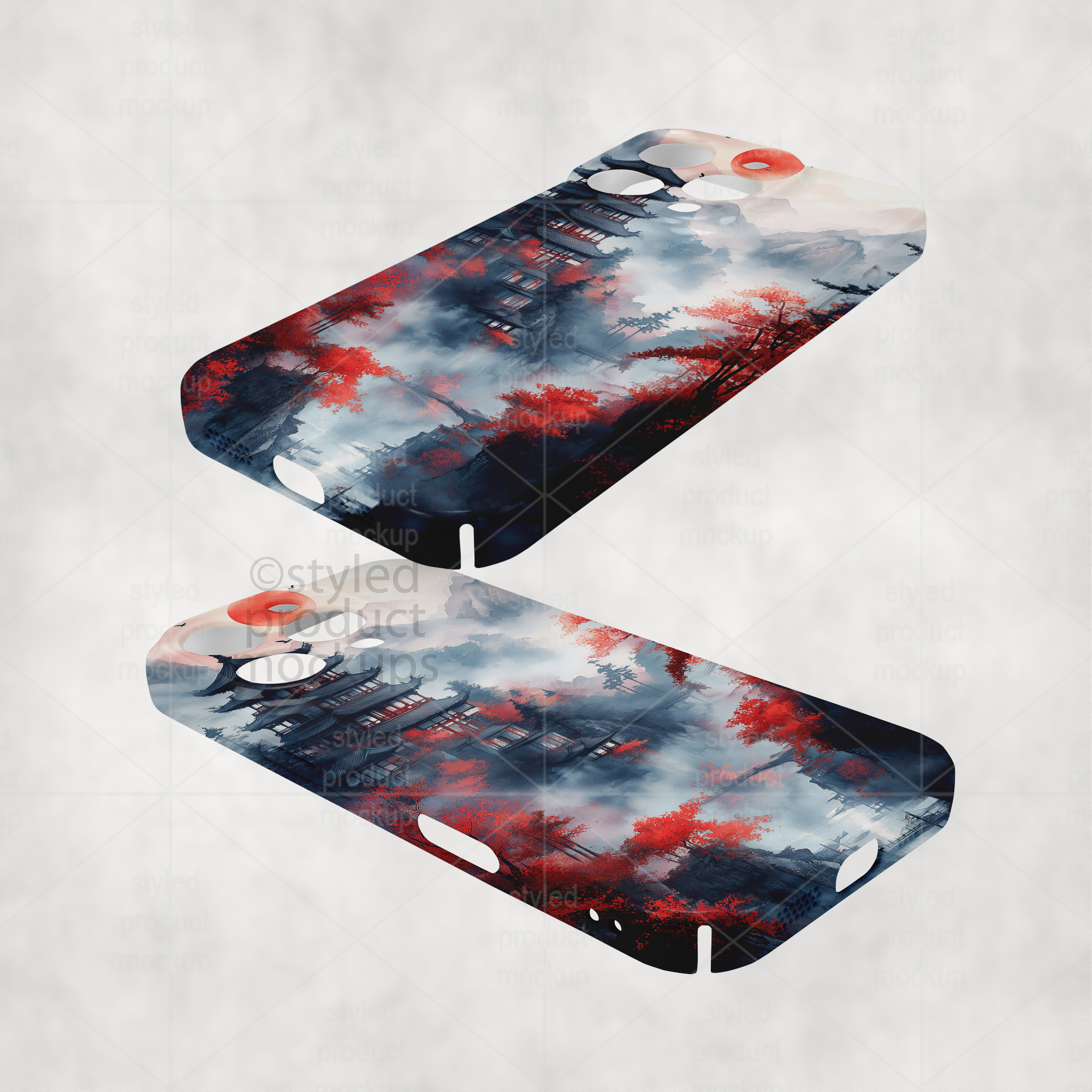 iPhone 15 Pro Max 3D Case Mockup