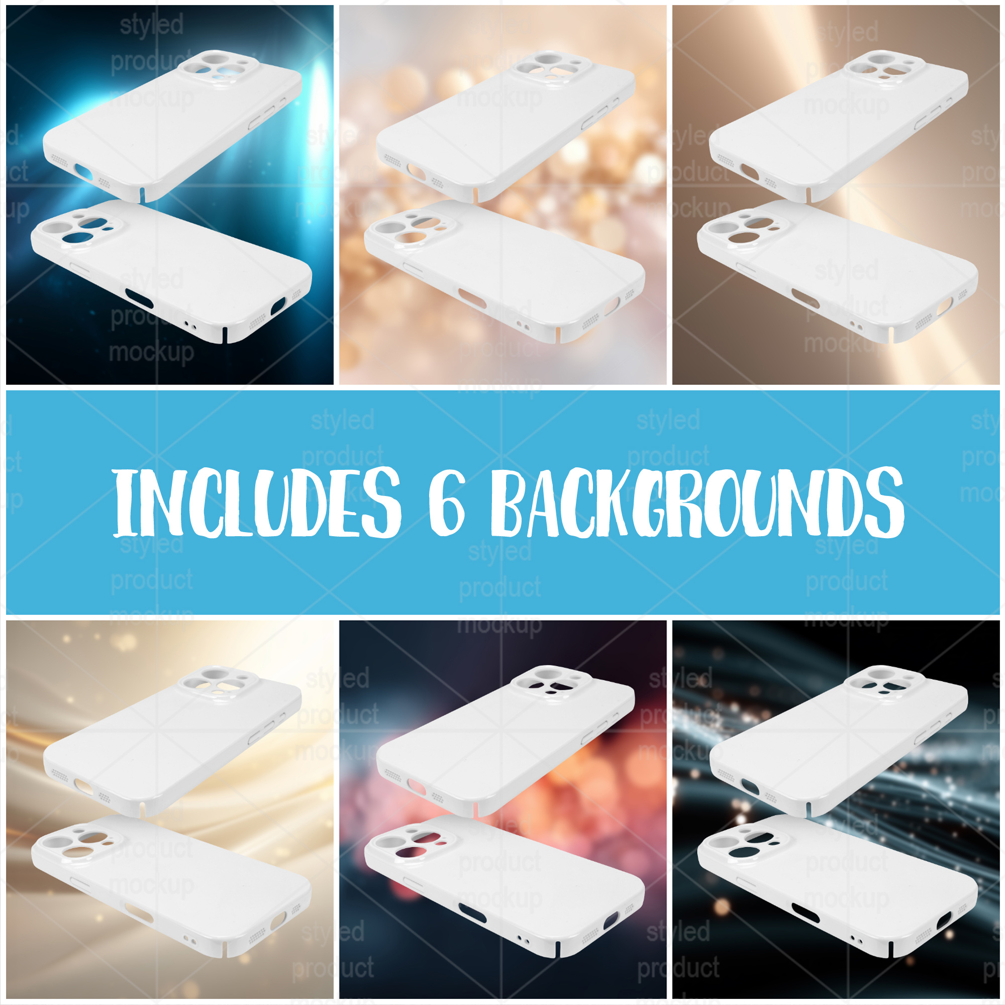 iPhone 15 Pro Max 3D Case Mockup
