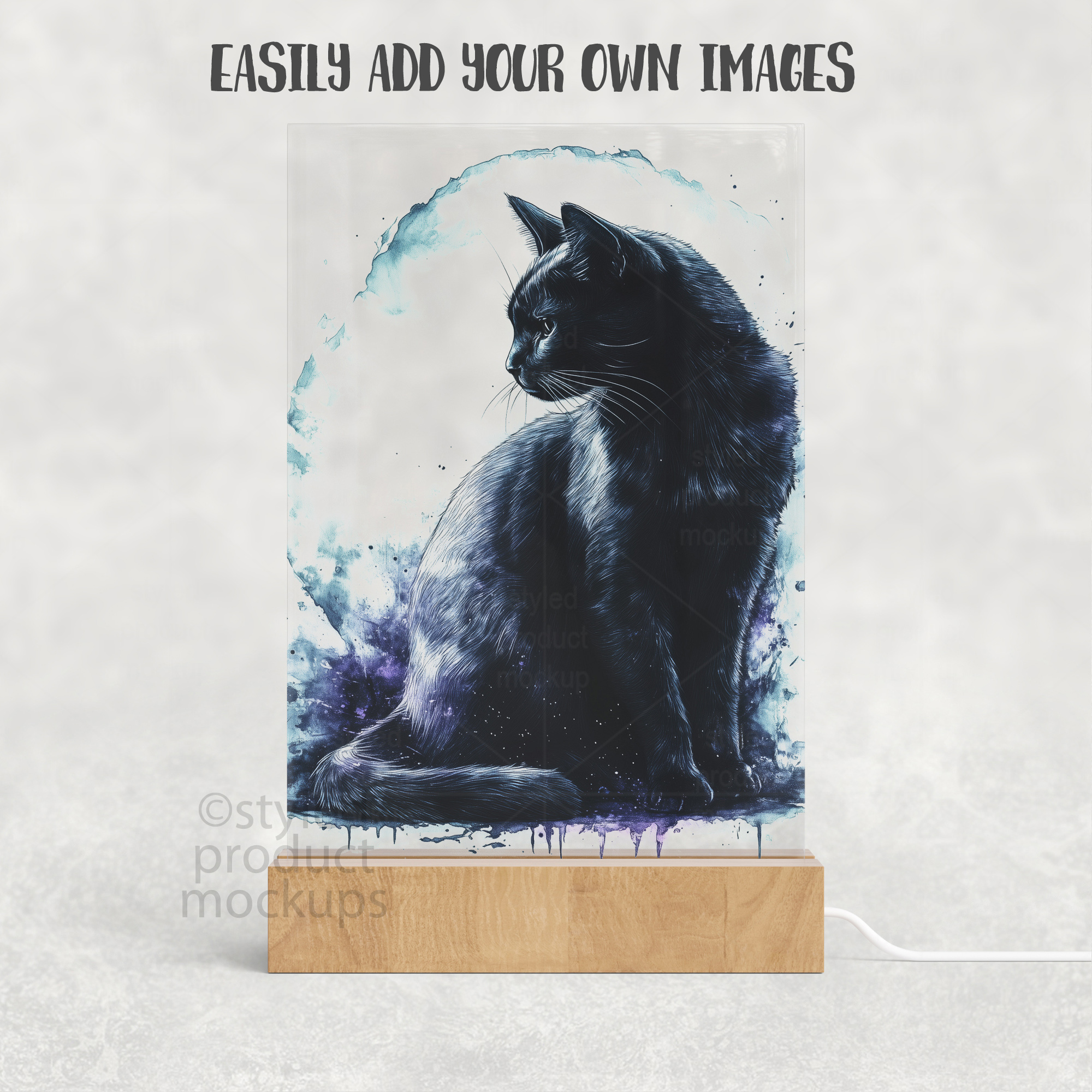 4x6 LED Plaque Mockup
