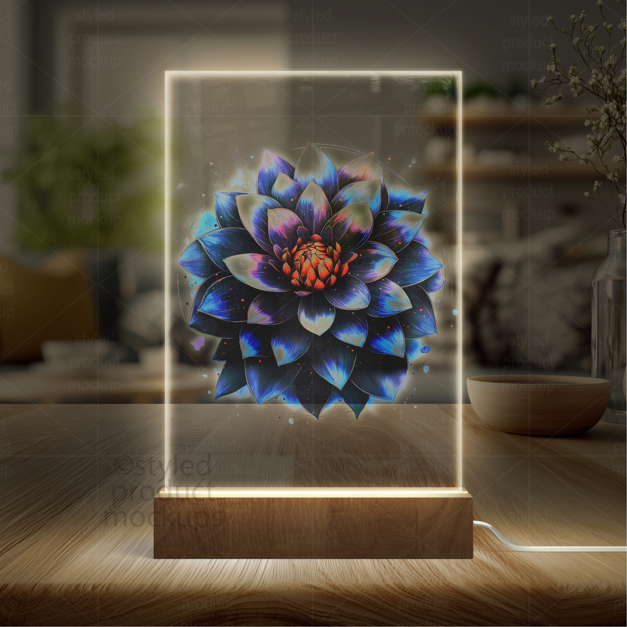 4x6 LED Plaque Mockup