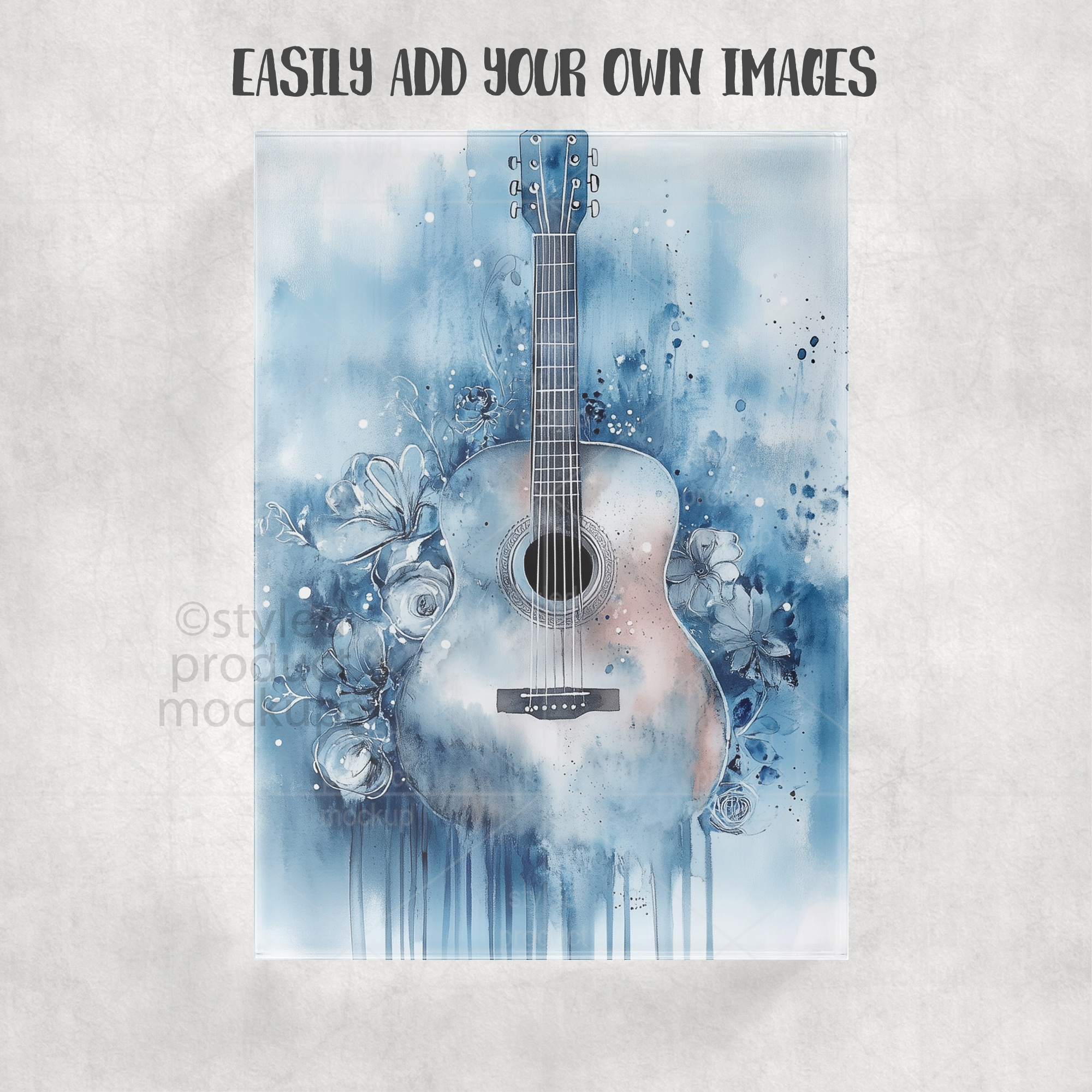 5x7 Clear Acrylic Photo Block Mockup