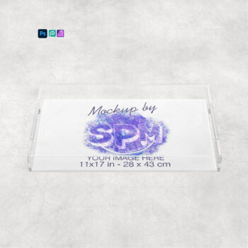 Acrylic Serving Tray Mockup