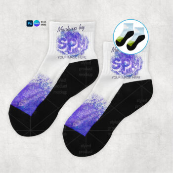 Athletic Ankle Socks Mockup