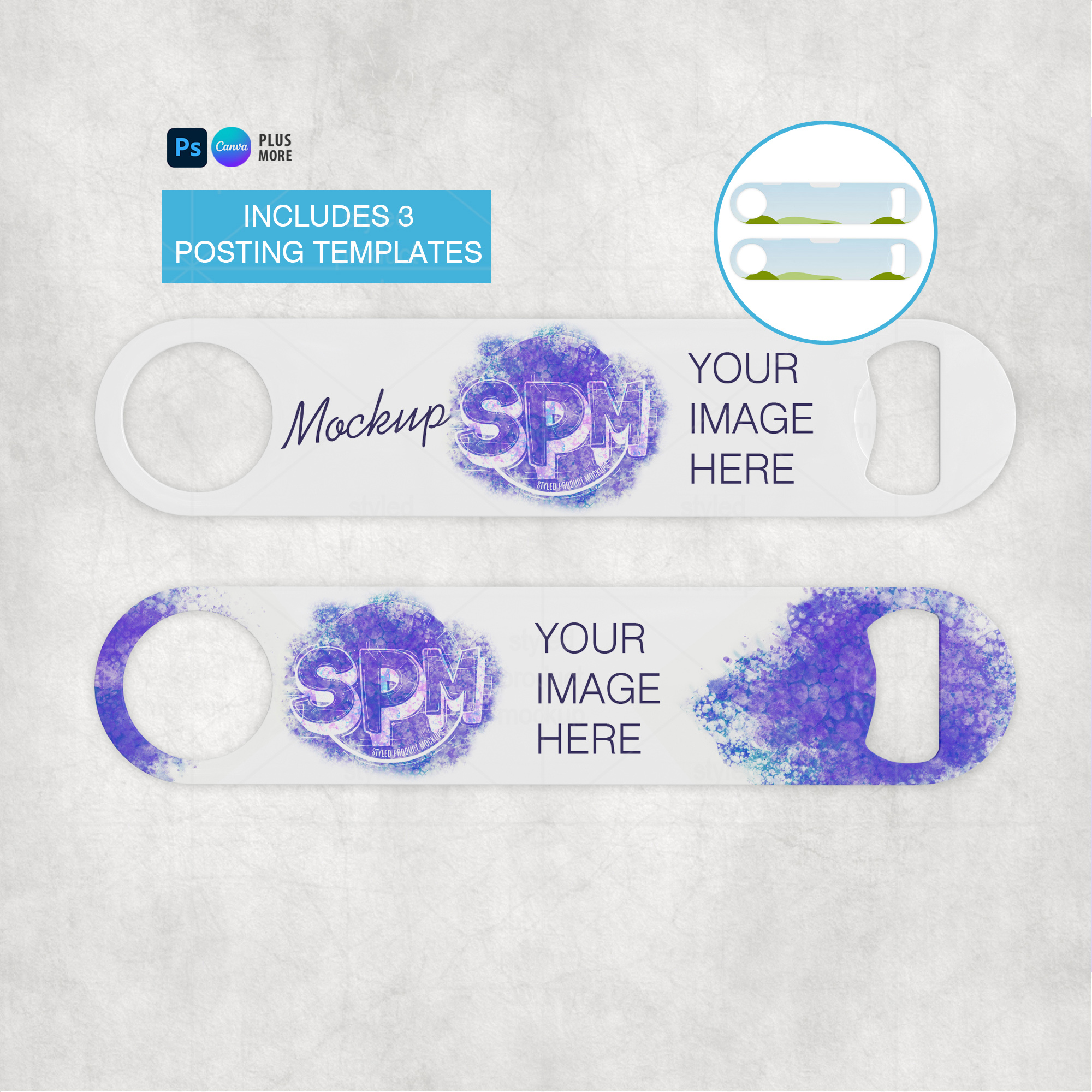 Sublimation Bar Bottle Opener Mockup