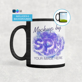 Black Mug Mockup