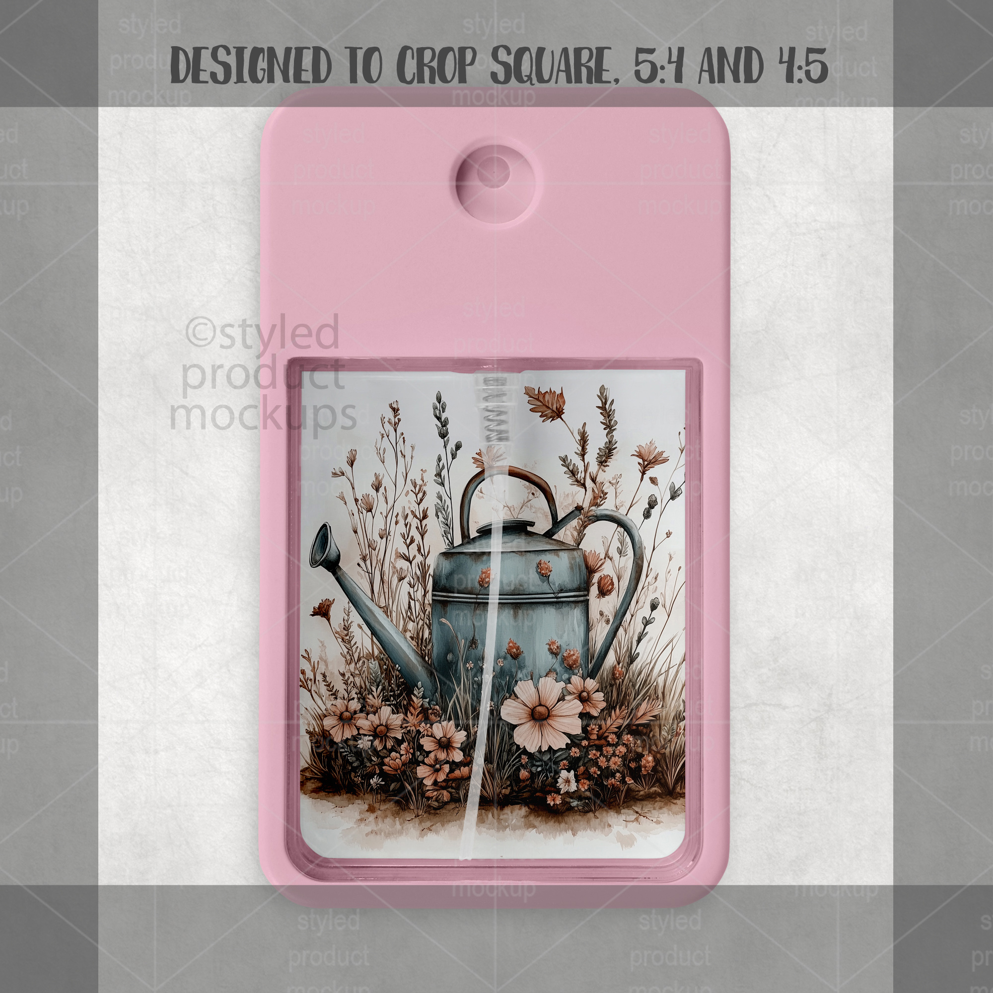 Card Perfume Spray Mockup