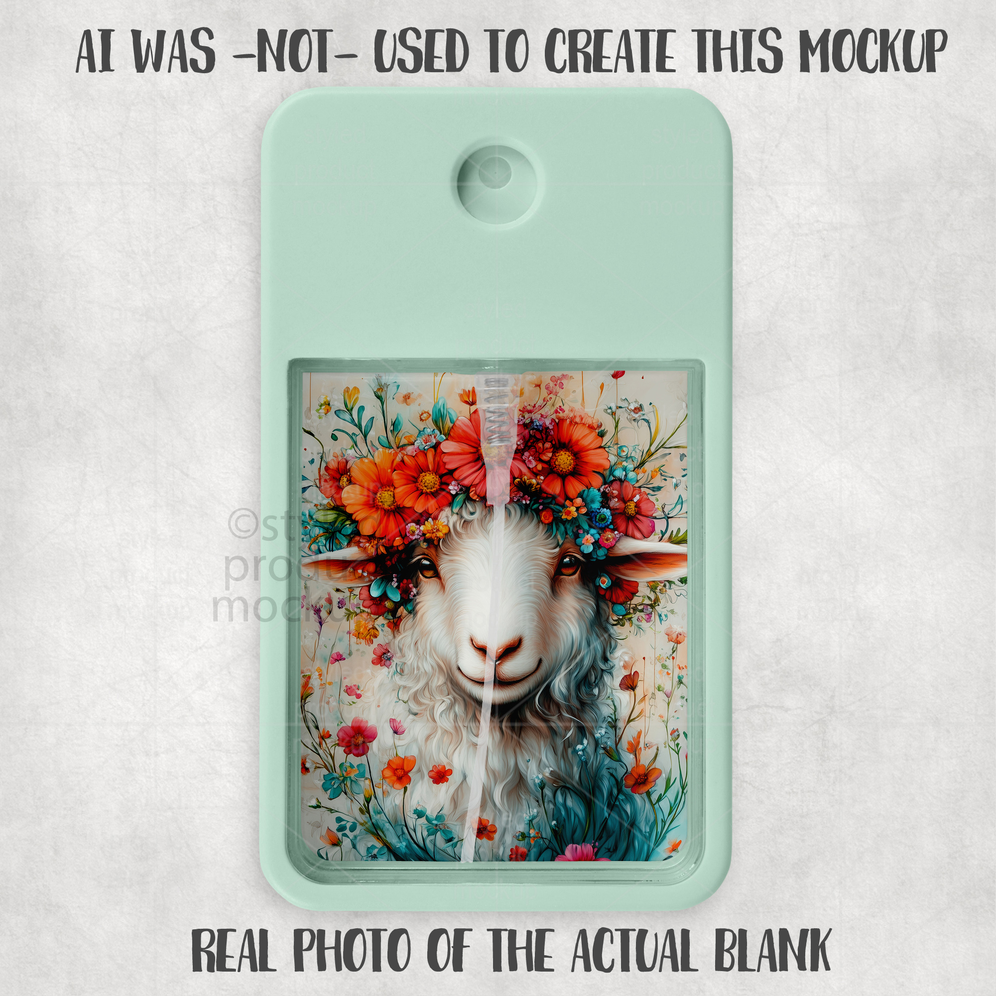 Card Perfume Spray Mockup