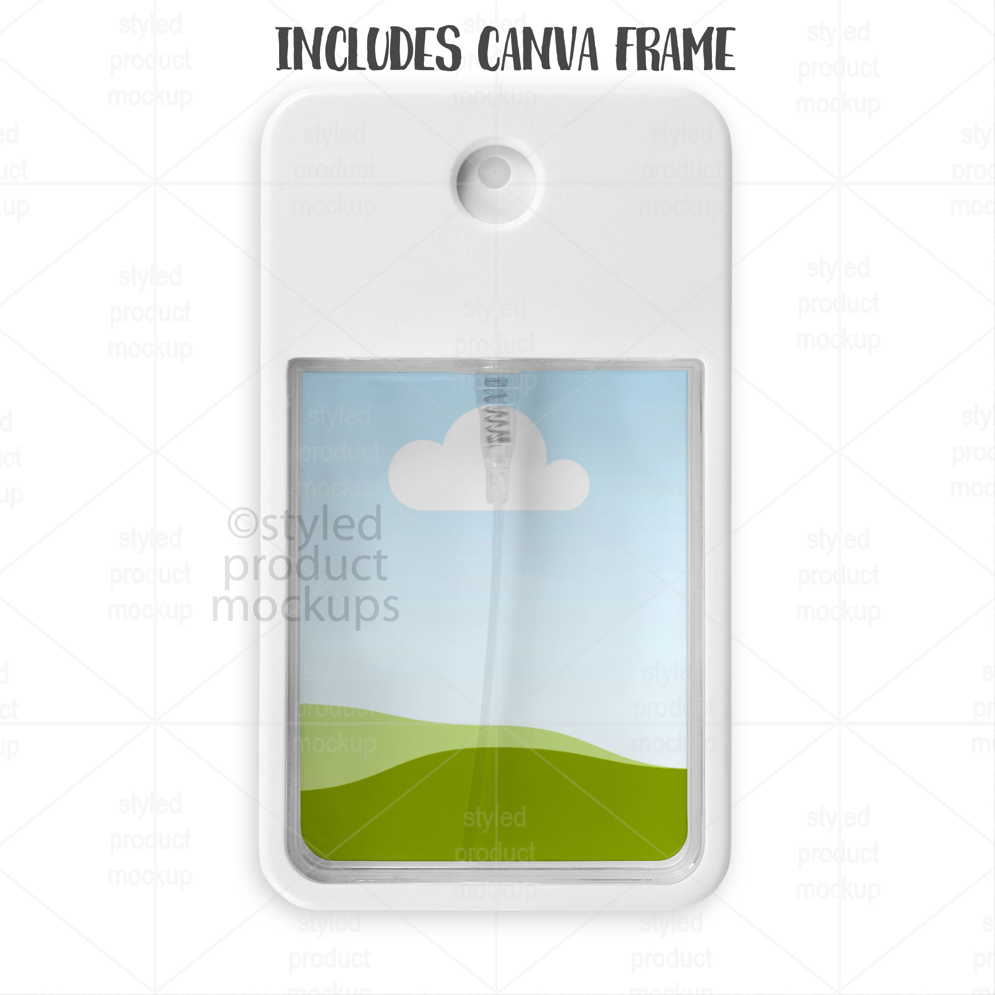 Card Perfume Spray Mockup