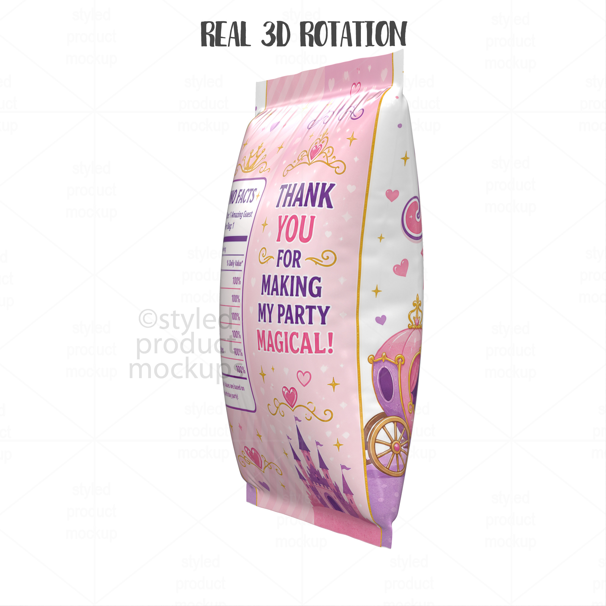 Animated Chip Bag Video Mockup