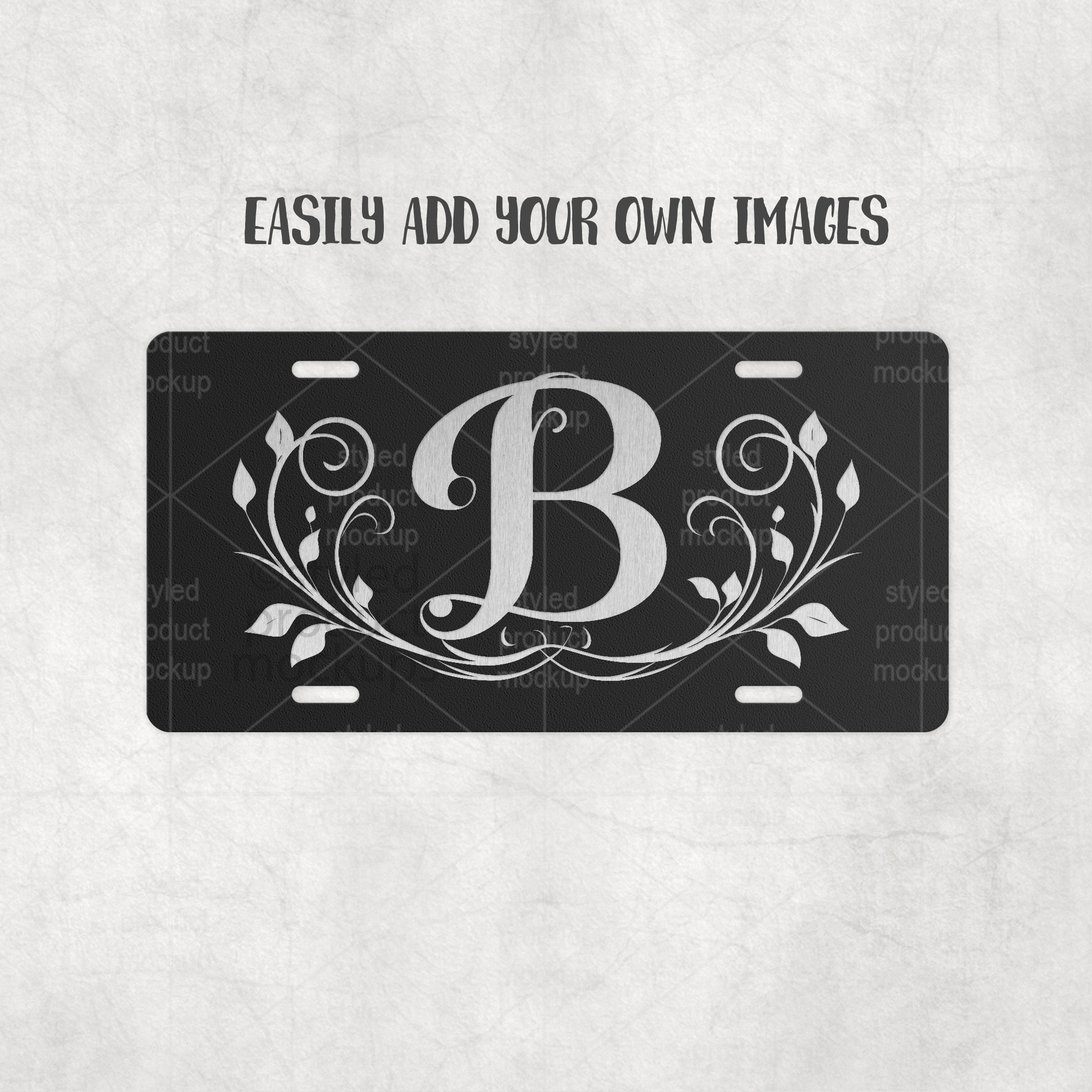Laser License Plate Mockup