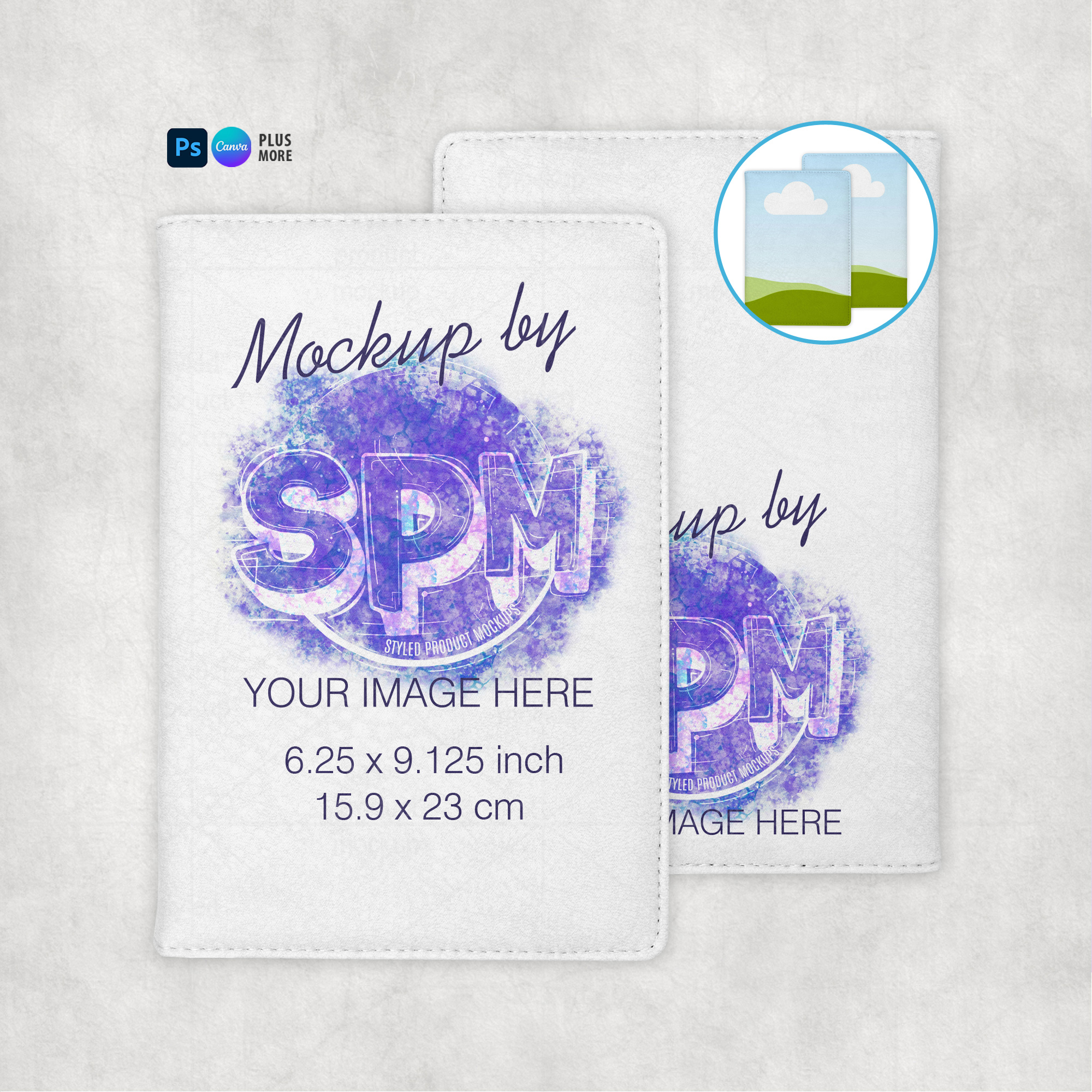 Dye Sublimation Leather Journal Mockup