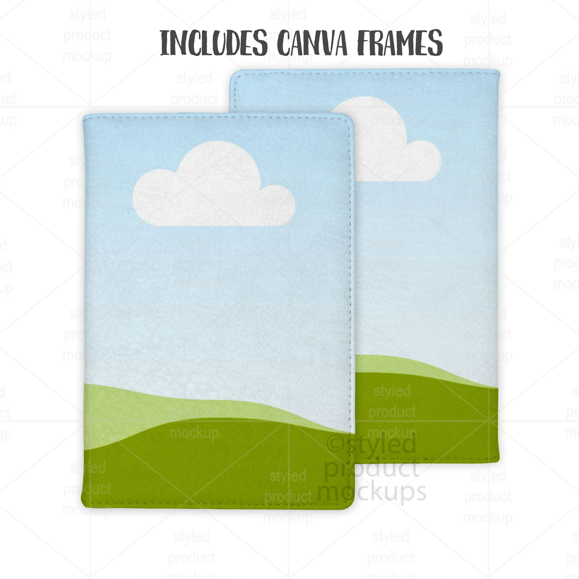 Dye Sublimation Leather Journal Mockup